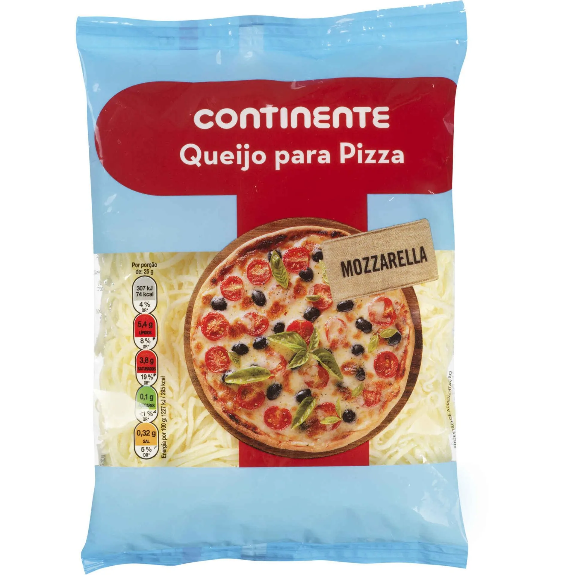 Queijo Mozzarella Ralado para Pizza