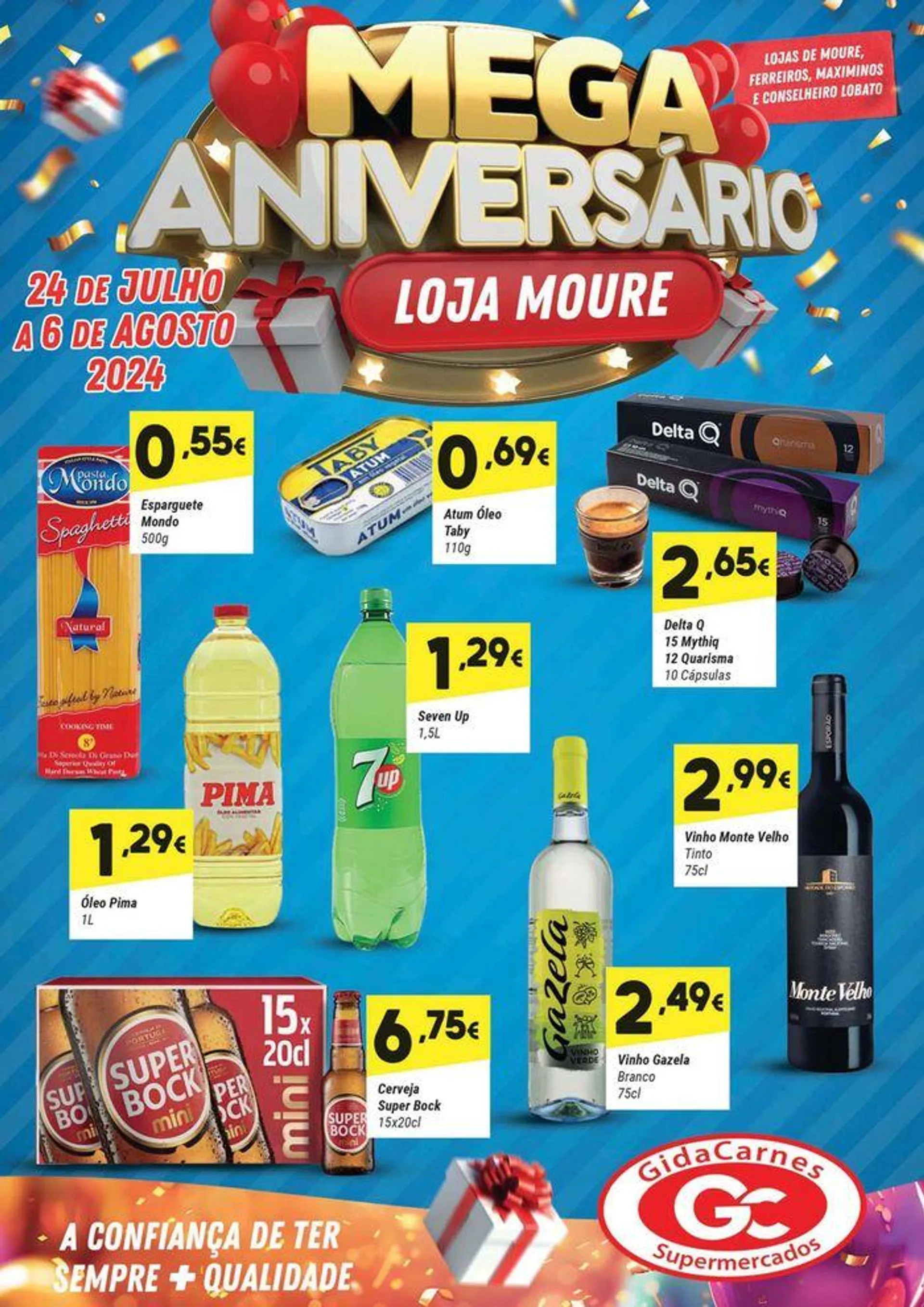 Folheto Folheto GidaCarnes Supermercados de 25 de julho até 6 de agosto 2024 - Pagina 1