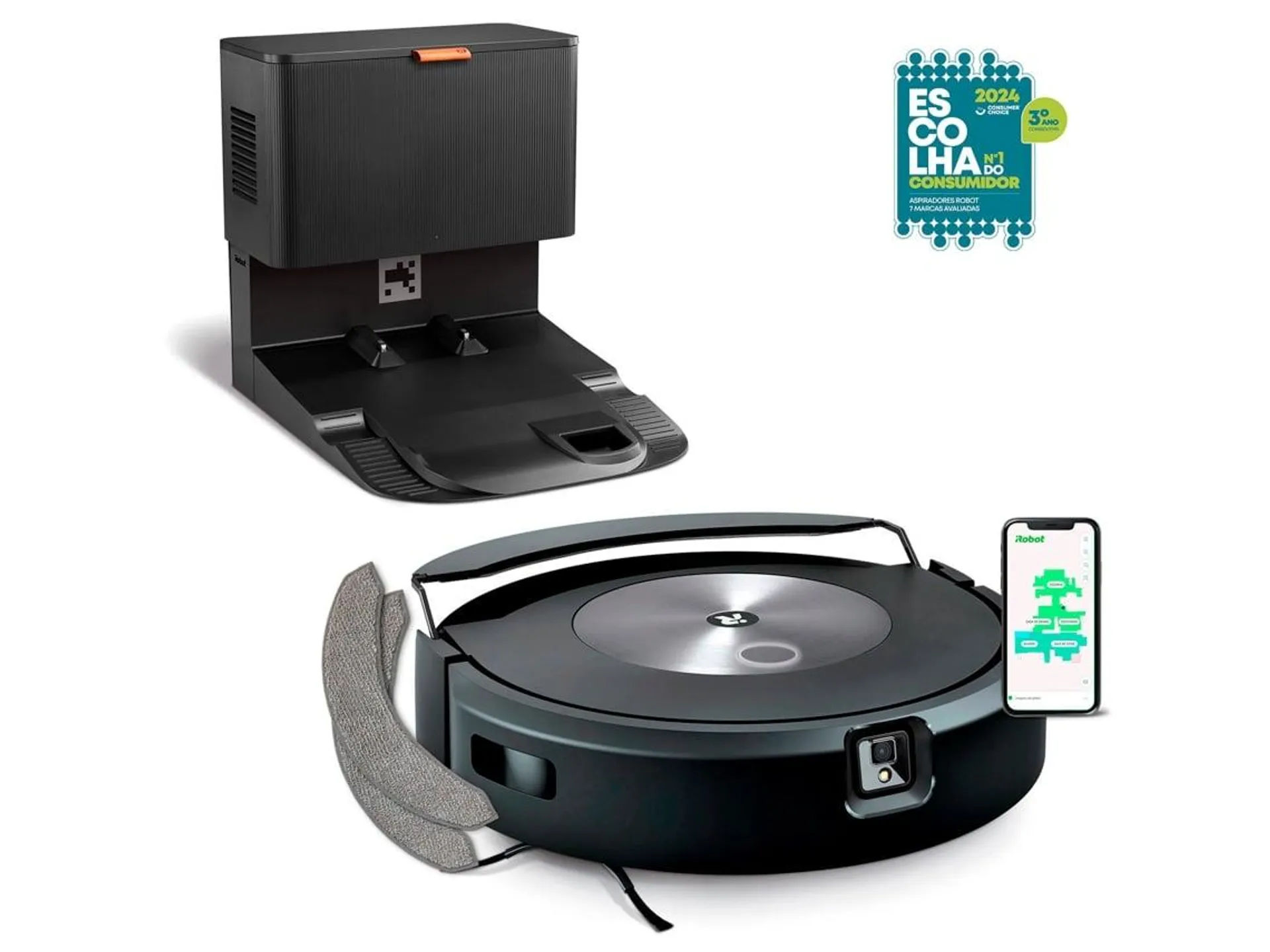 Aspirador Robô IROBOT Roomba Combo J7+