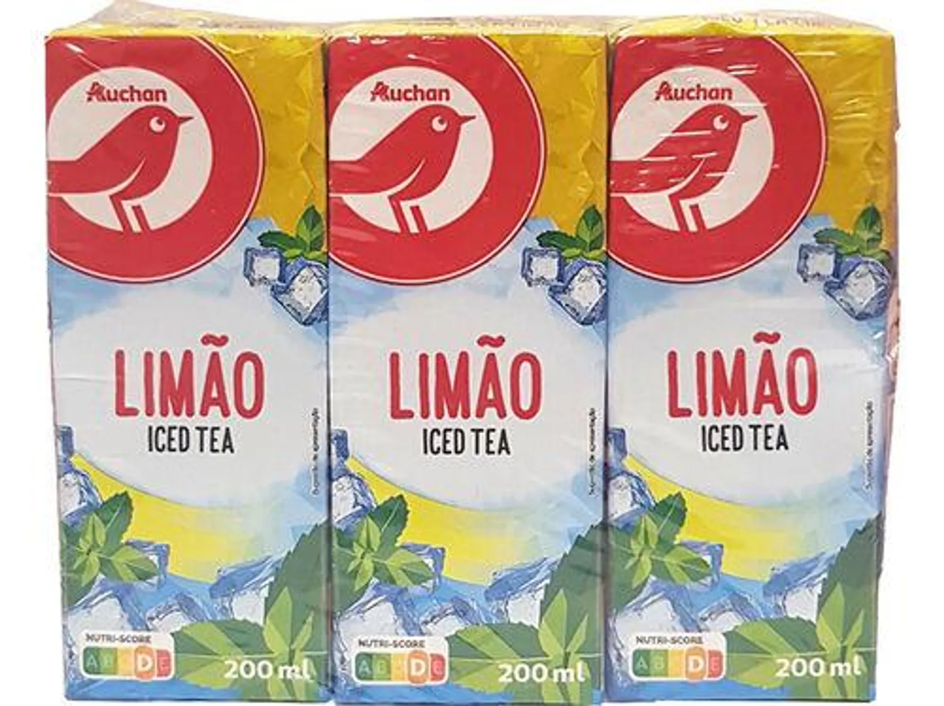 ice tea auchan limão 6x200ml