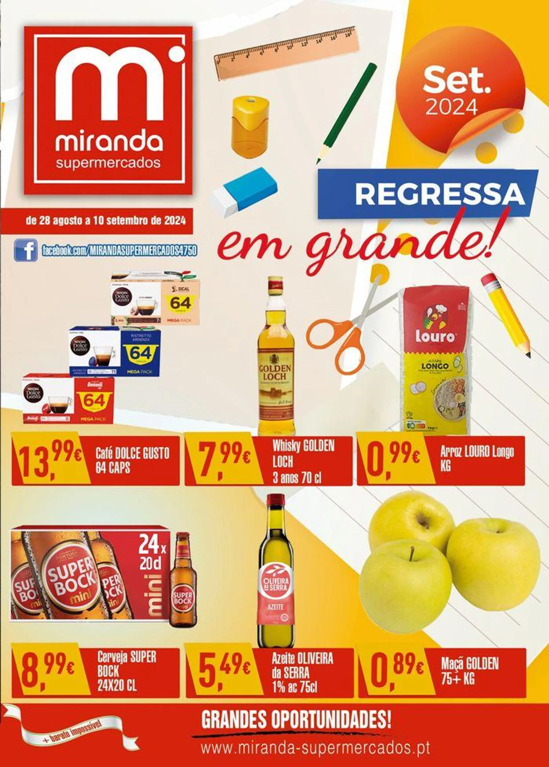 Folheto Miranda Supermercados. - 1