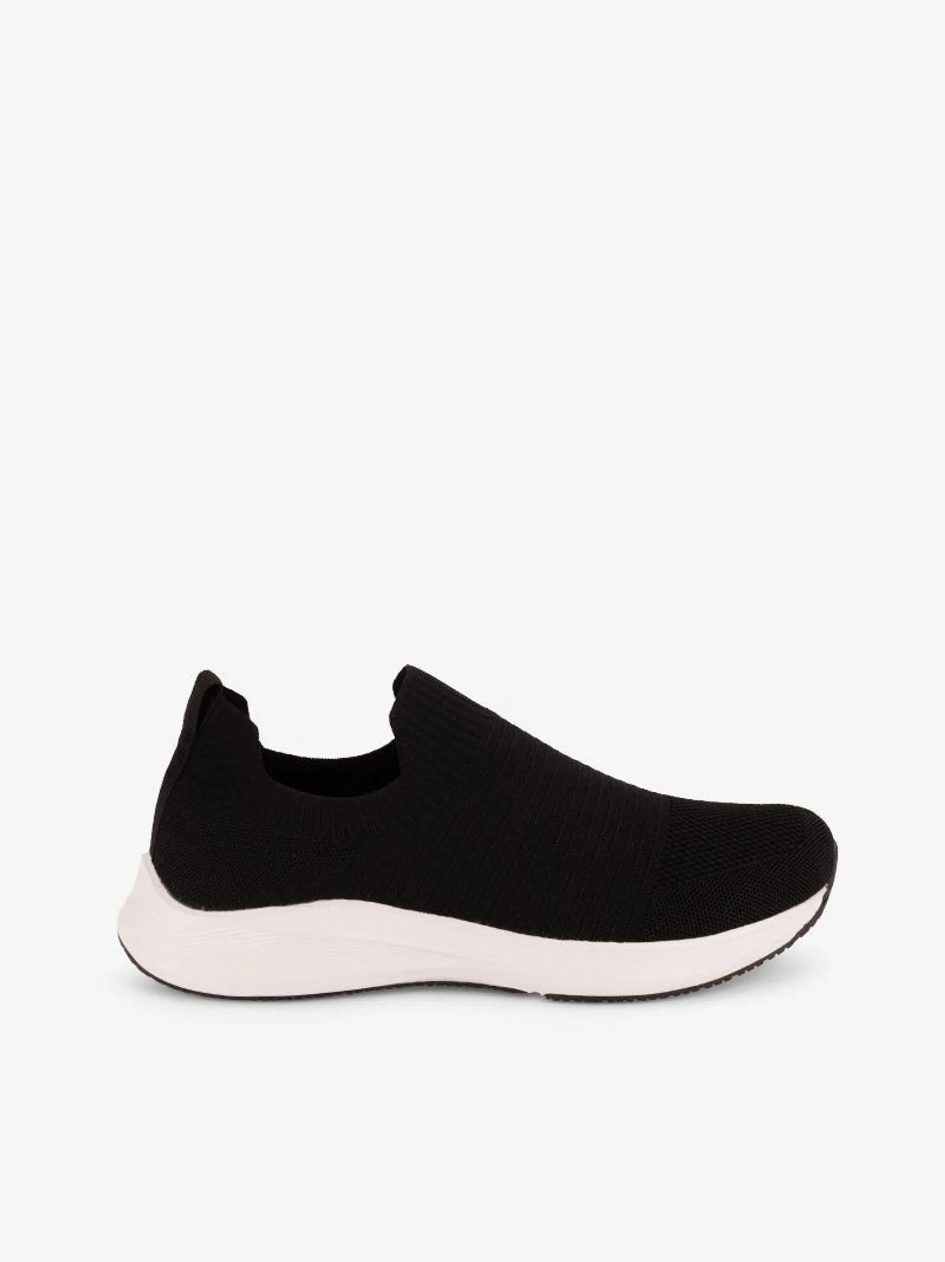 SAPATILHA SLIP ON EM MESH TÉCNICO COM SOLA RUNNING EXTRA LEVE