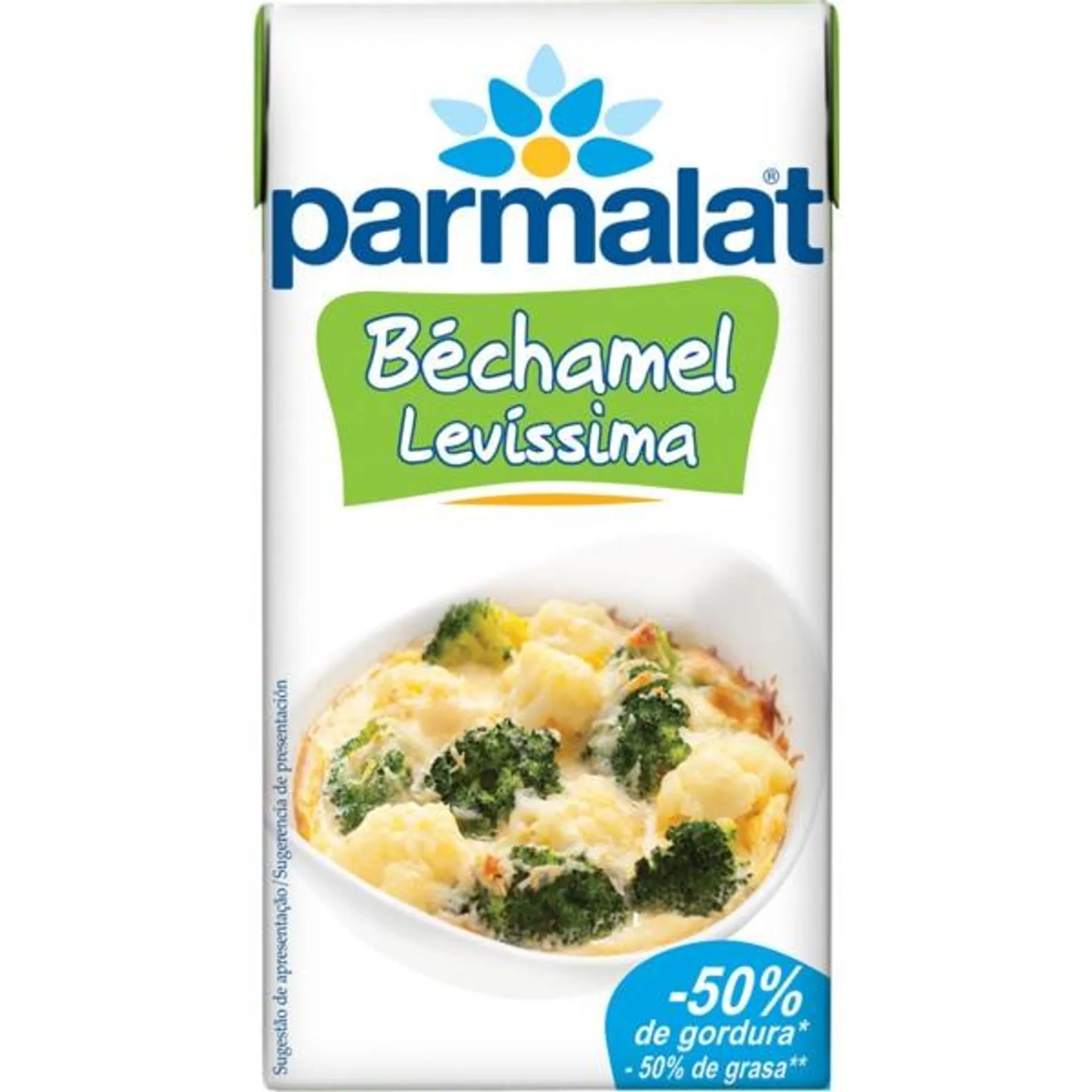 Molho Béchamel Levíssima embalagem 500 ml Parmalat