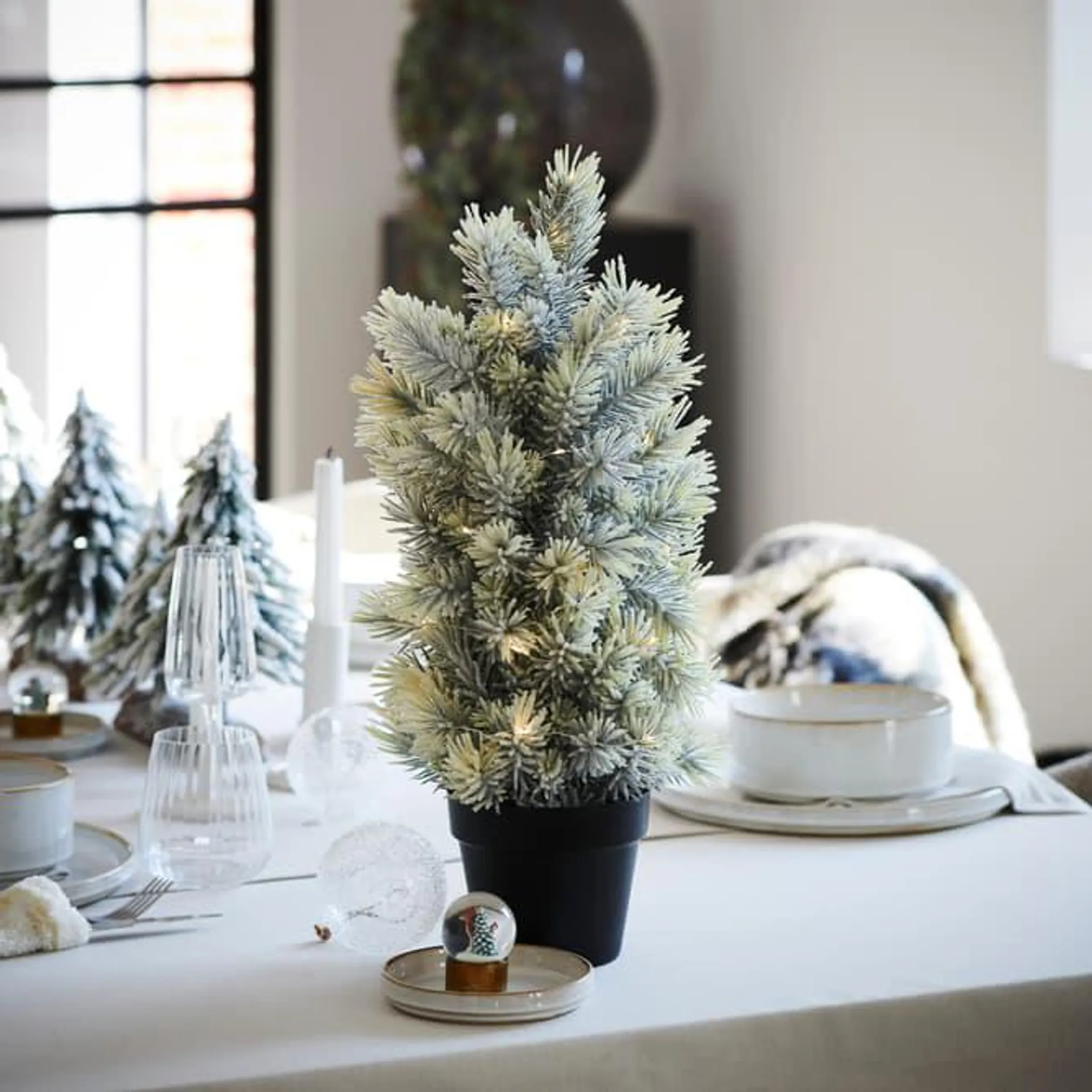 CELESTIAL Kerstboom met led groen H 50 cm - Ø 22 cm