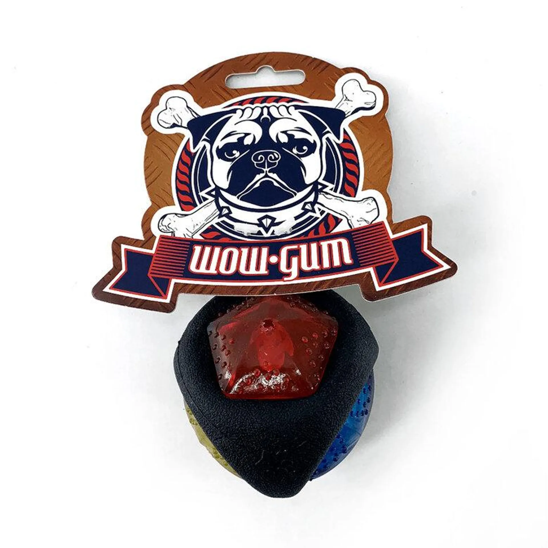 Wow Gum Bola Neon Multicor para cães