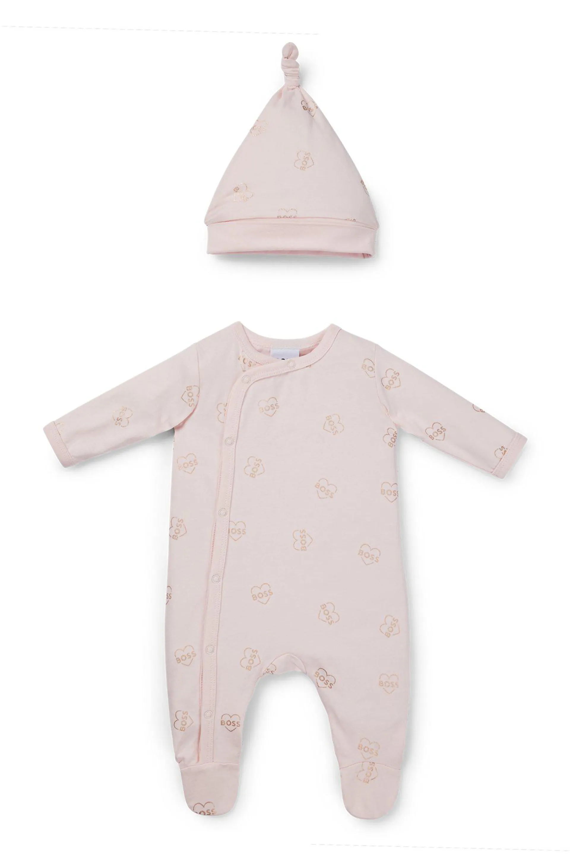 Caixa-presente com pijama e gorro logótipo para bebé