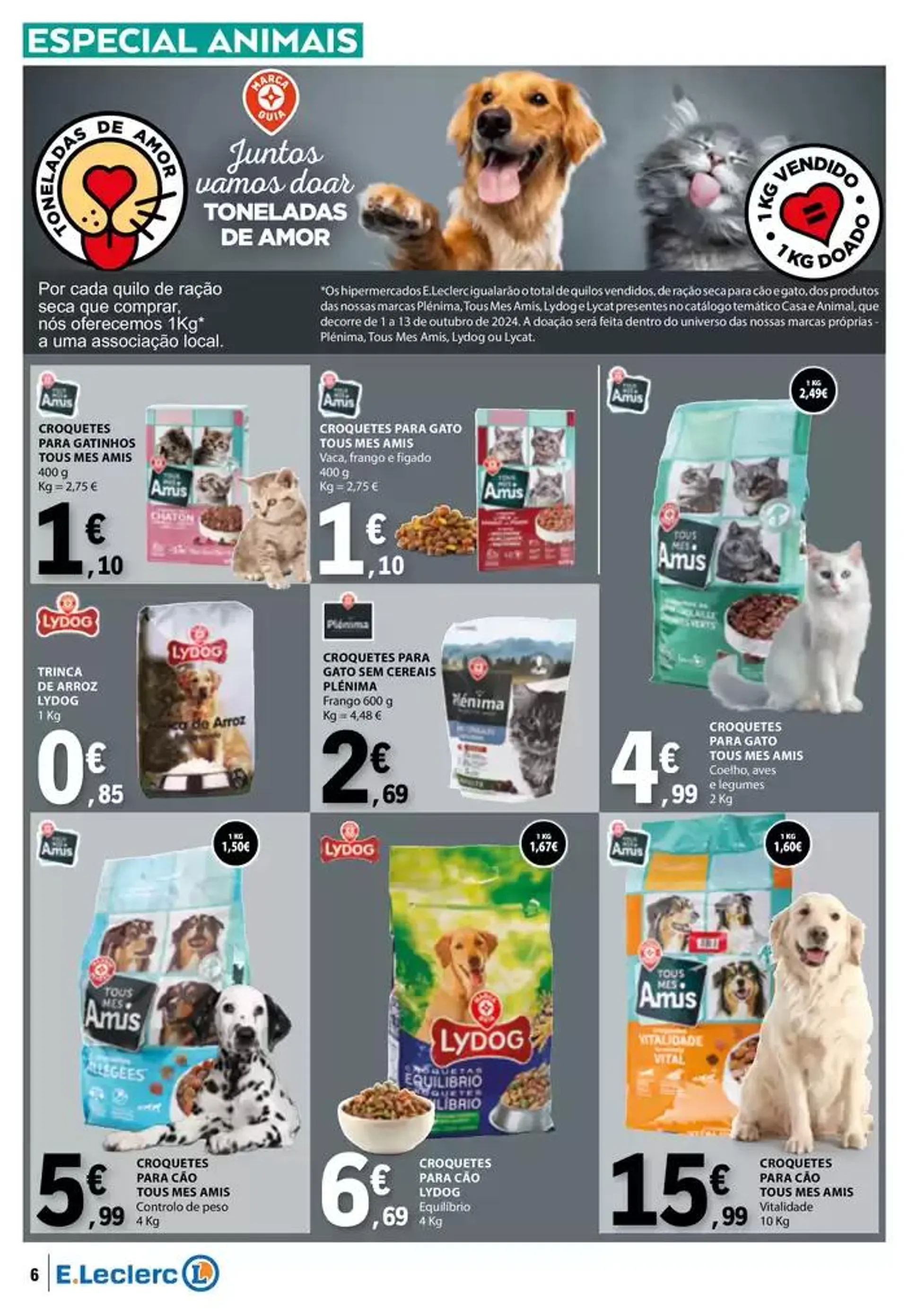 Folheto Folheto Especial Animais de 1 de outubro até 13 de outubro 2024 - Pagina 6