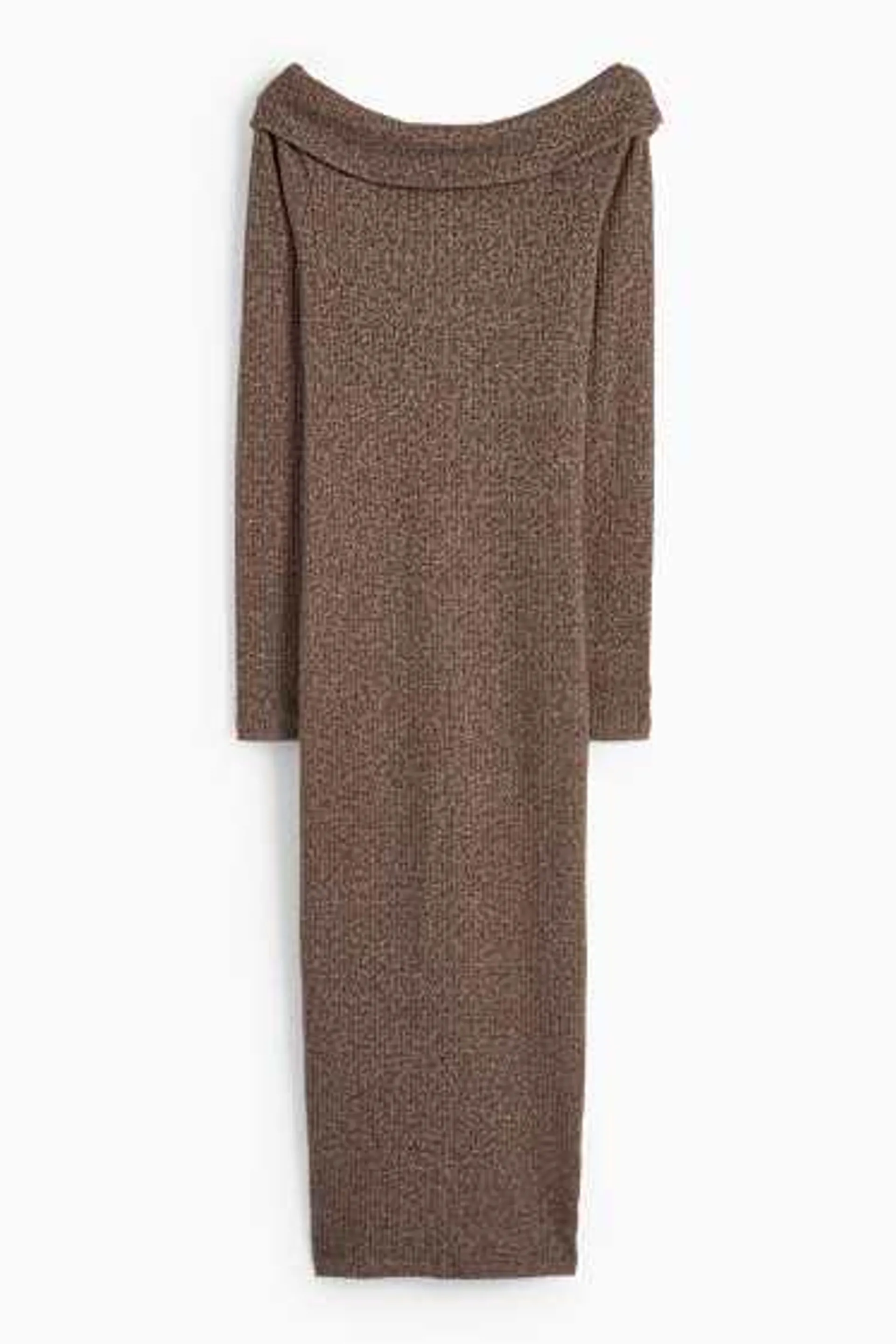 Knitted dress - ribbed