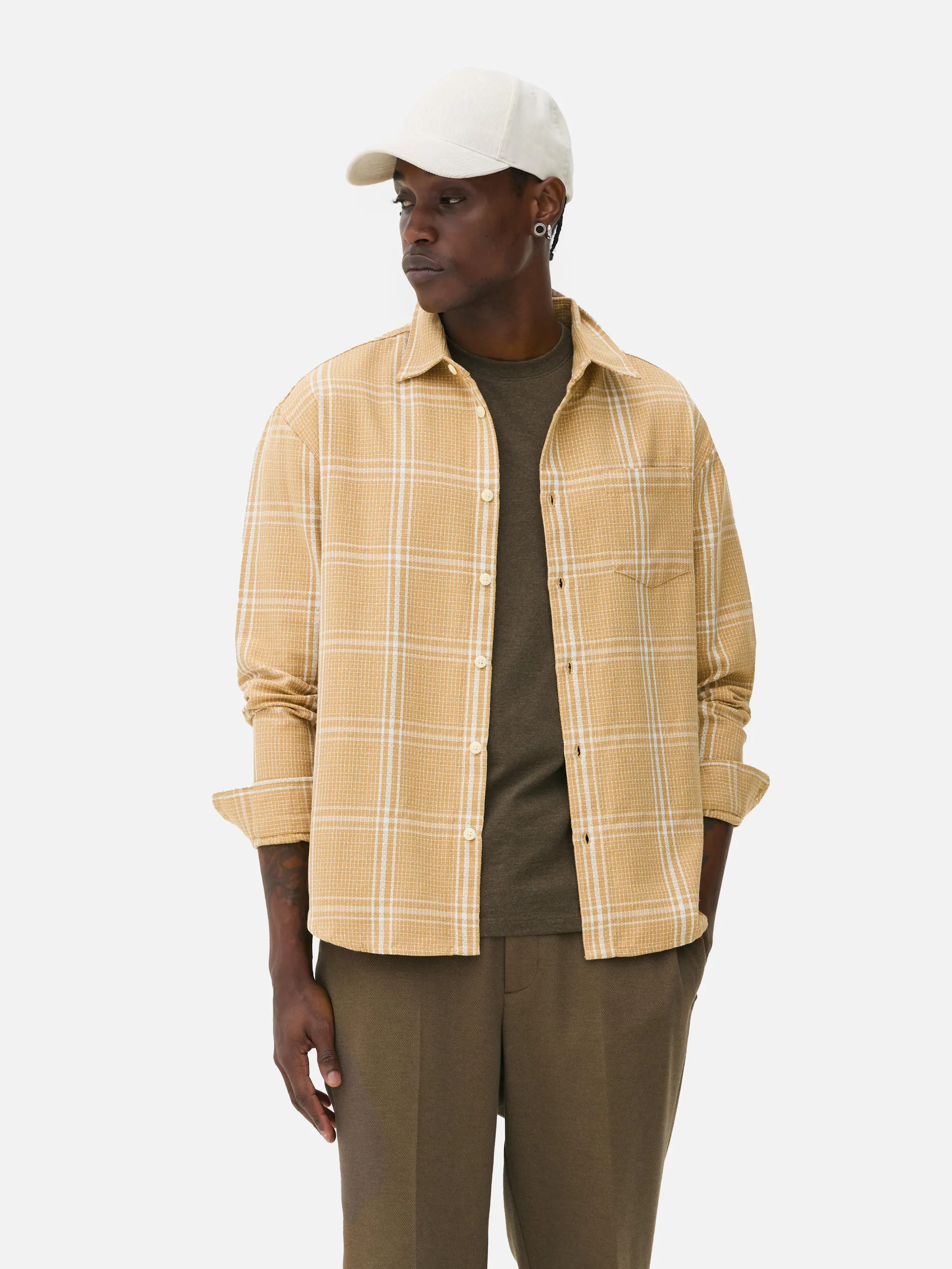 Dobby Check Long Sleeve Shirt