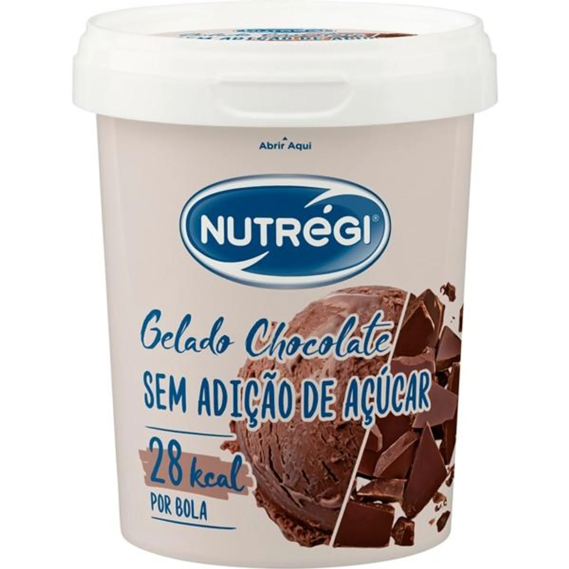 Gelado de Chocolate sem Açúcar