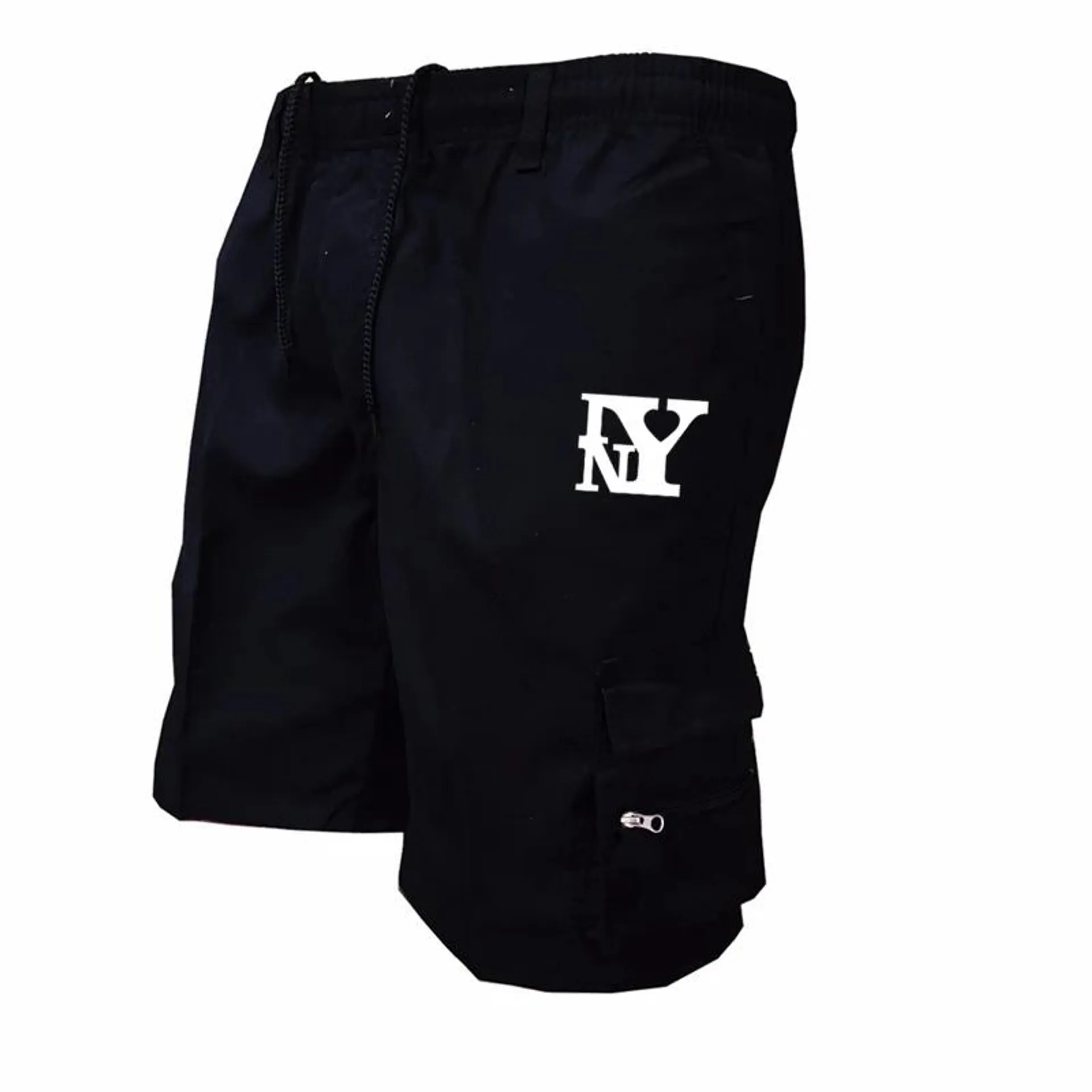 Summer Mens Cargo Shorts I heart new york printed Army Military Multi-pocket Casual Male's Outdoor Short Pants Bermuda