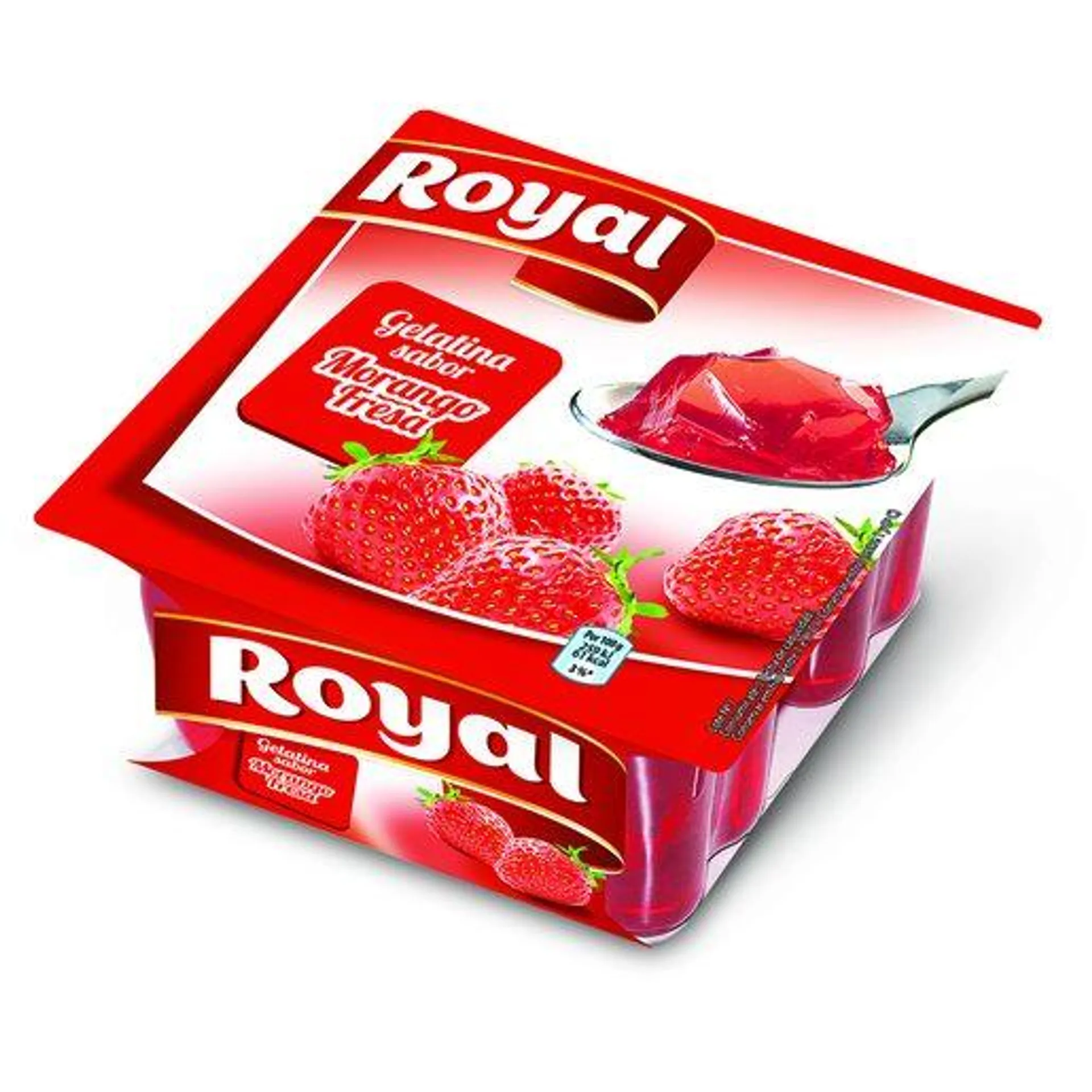 ROYAL Gelatina de Morango 4x90 g