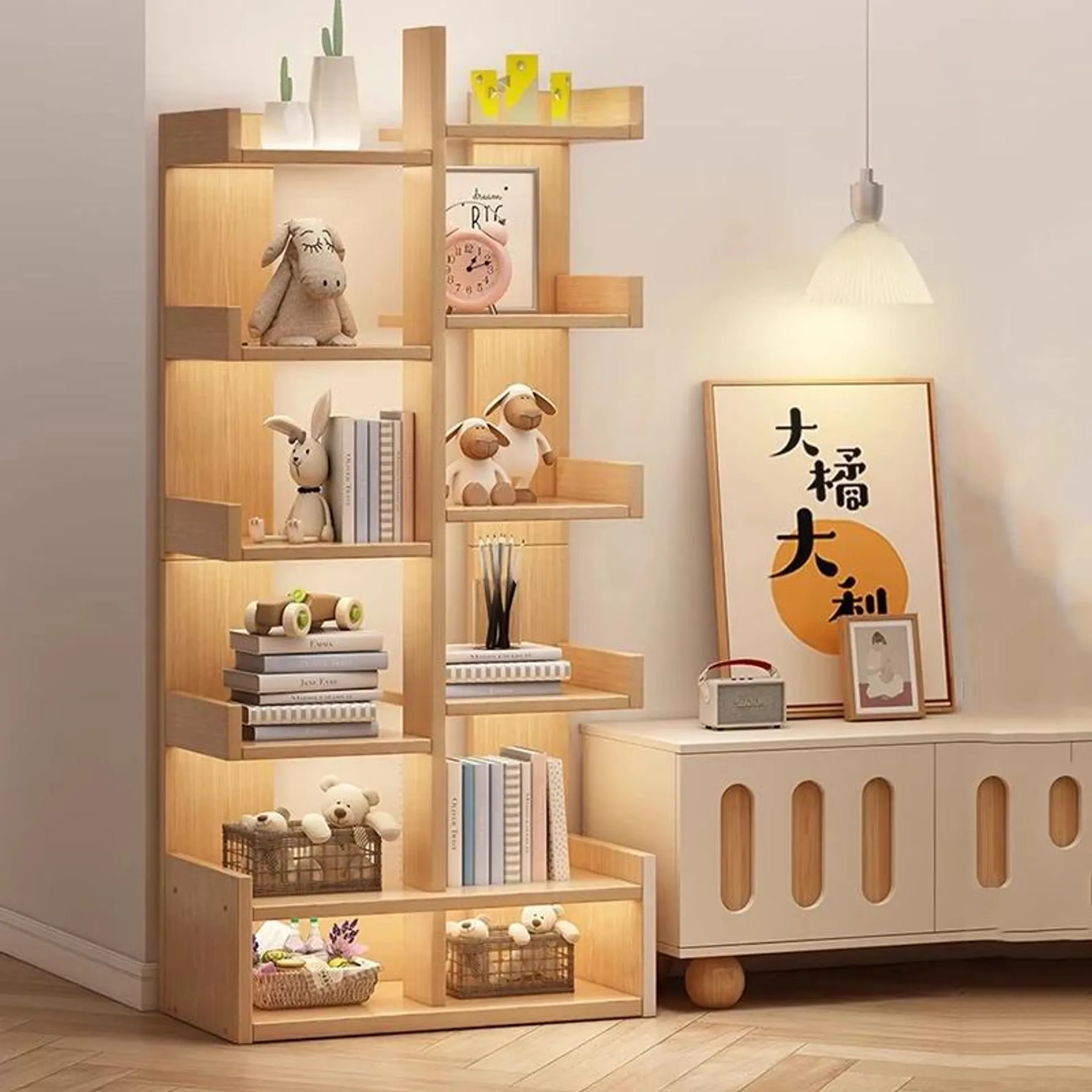 Bookcase Librero Living Room Cabinets Organizer Display Bookshelf Living Room Cabinets Perfume Armoires De Salon Hotel Furniture