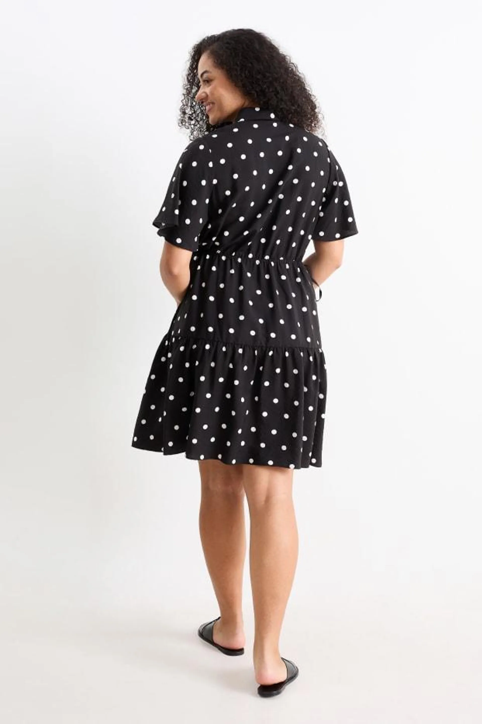 Shirt dress - polka dot