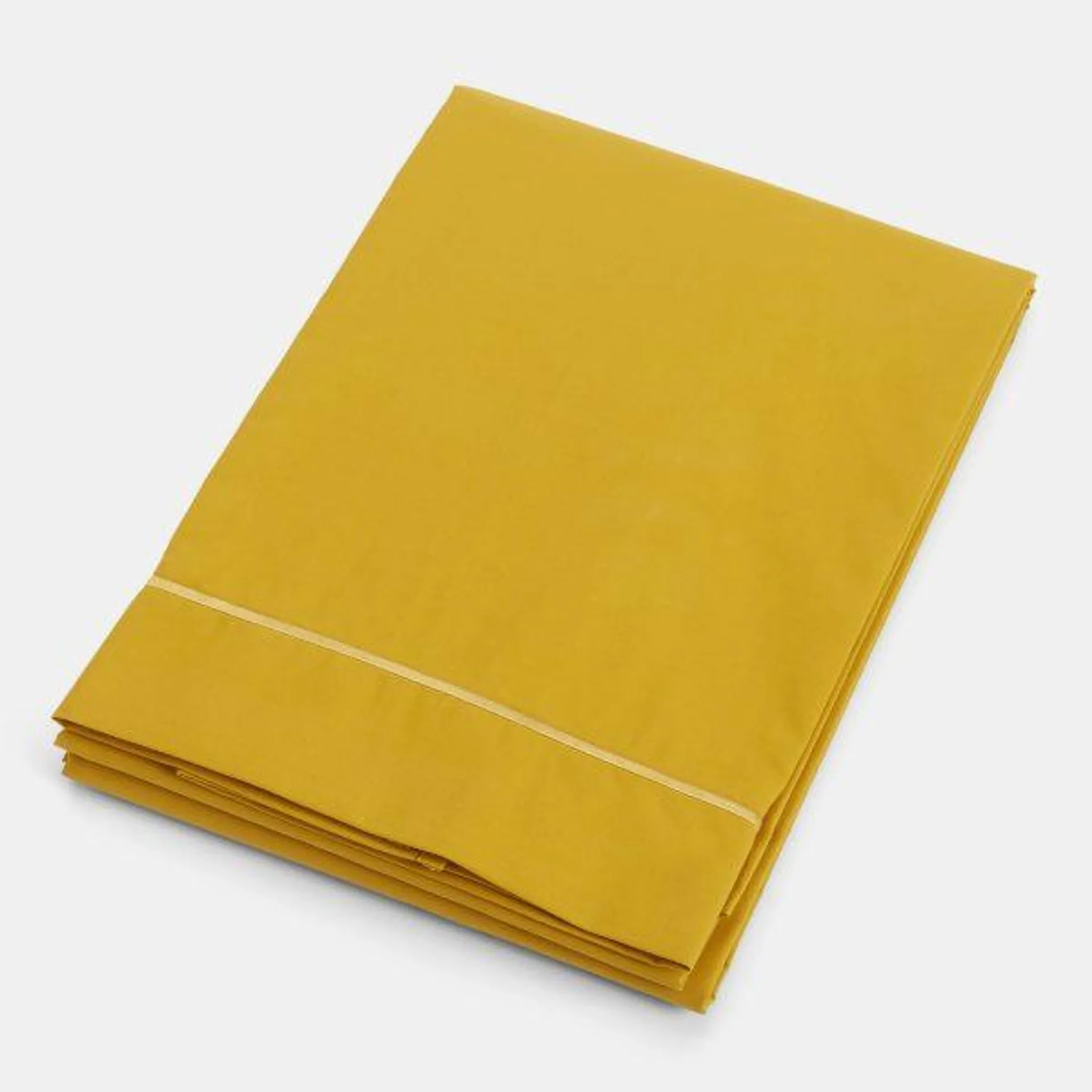 Lençol de Cima Mustard Percale Macio