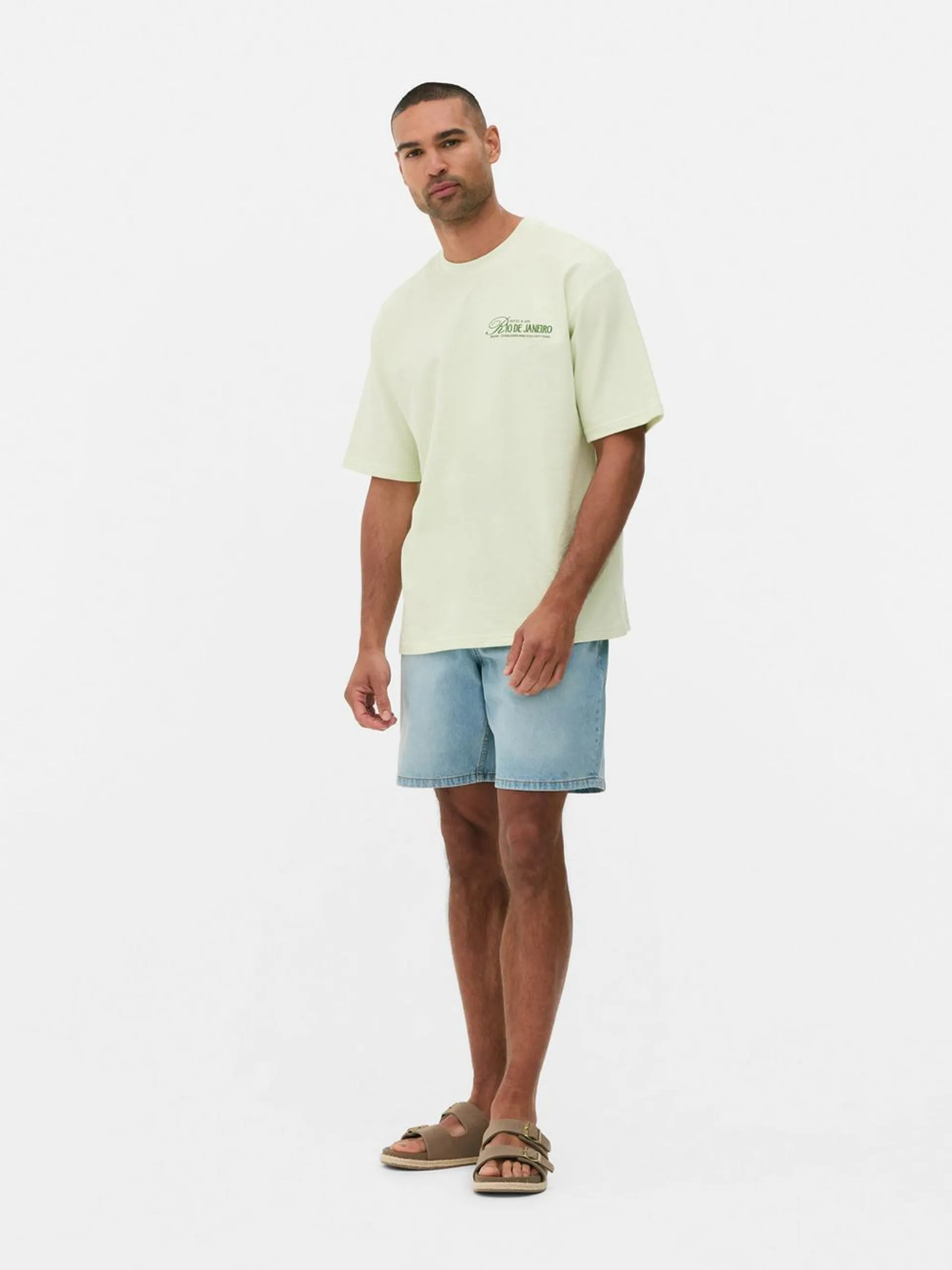 Camiseta con estampado gráfico de Río de Janeiro