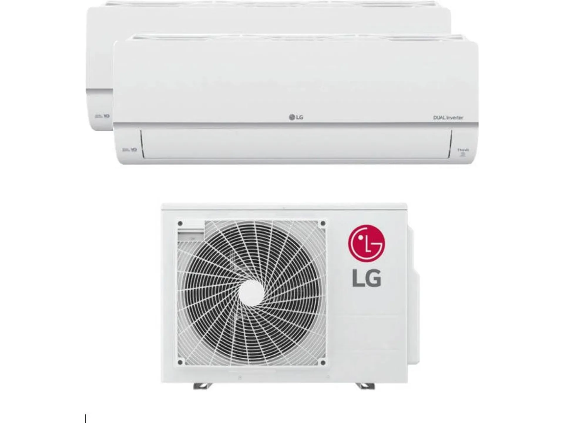 Ar Condicionado LG LGWMU3R19 (12+24 m² - 9000+12000 BTU - Cinzento)