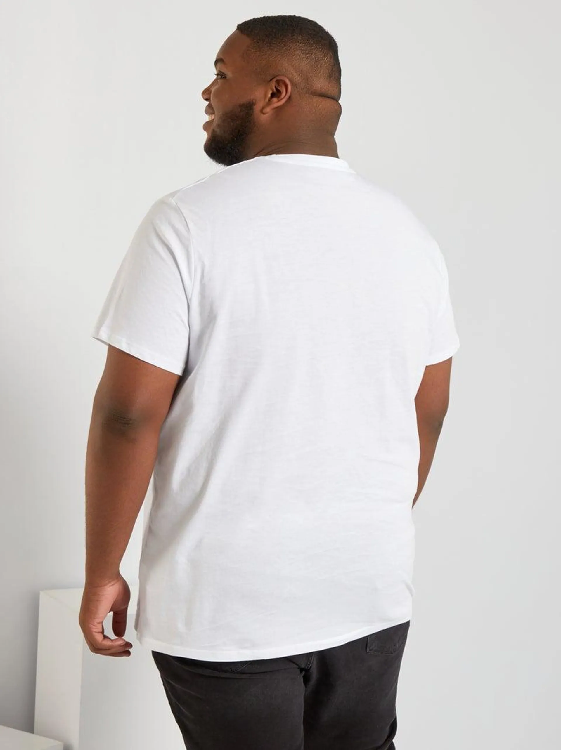 T-shirt em puro algodão - Branco