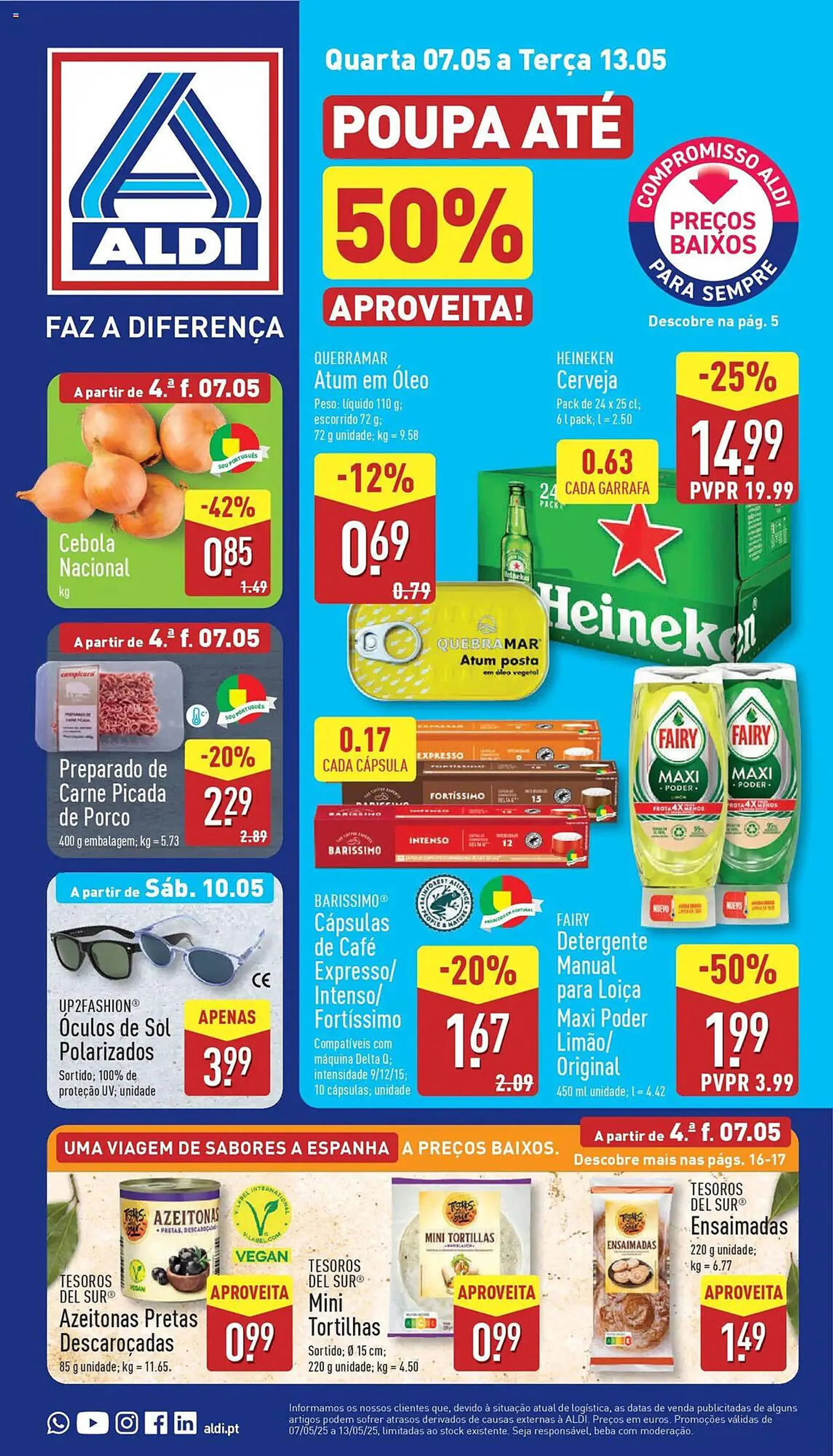 Folheto Folheto ALDI de 7 de maio até 13 de maio 2025 - Pagina 1