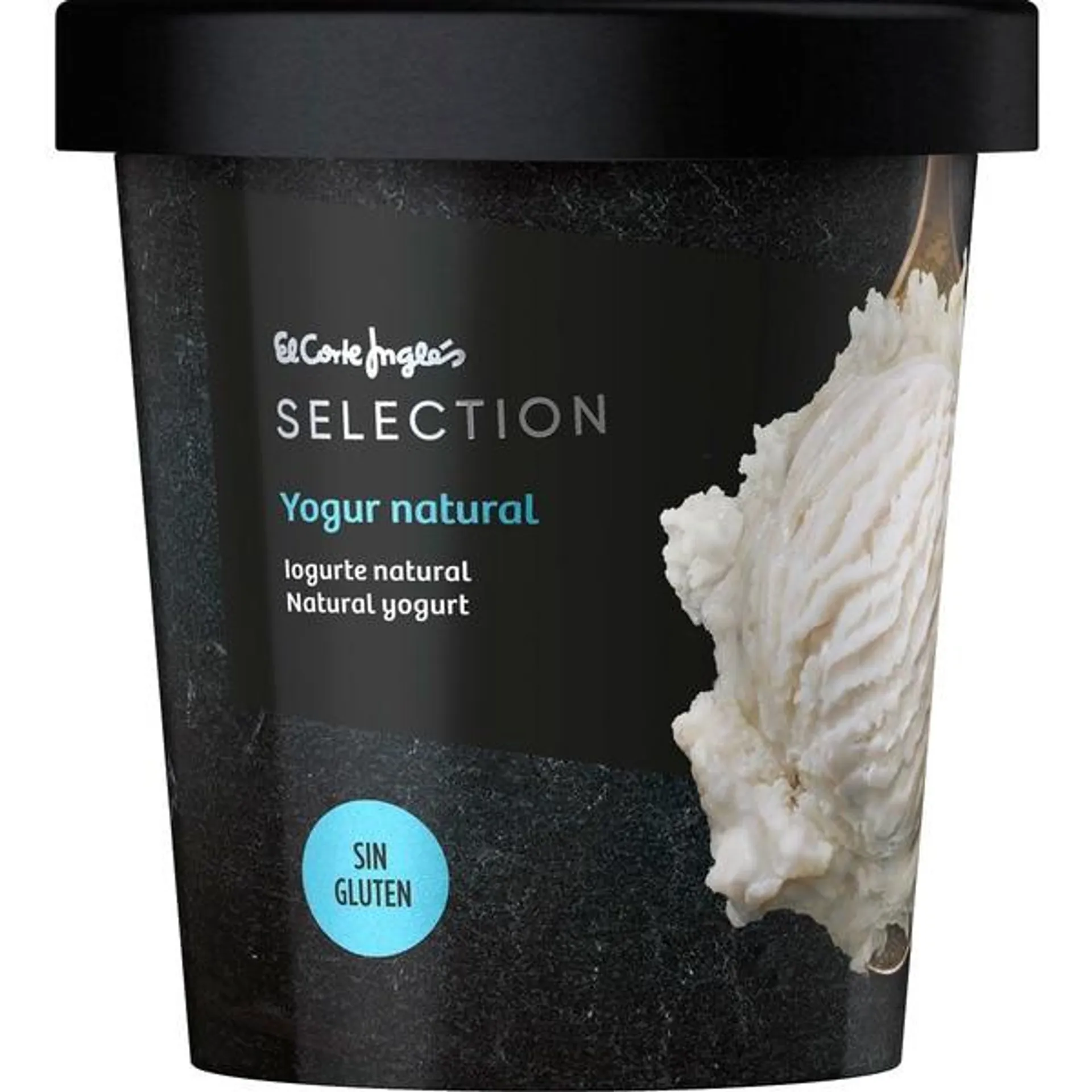 Gelado de Iogurte Natural sem Glúten embalagem 500 ml El Corte Inglés Selection