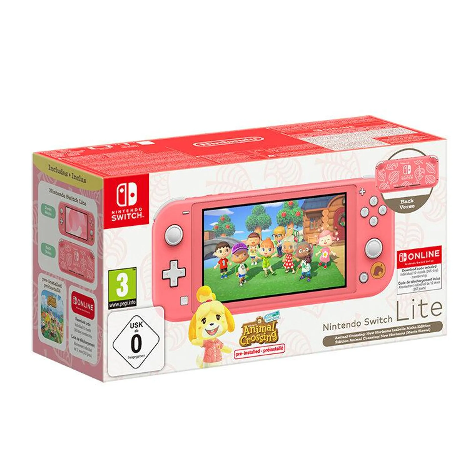 CONSOLA NINTENDO SWITCH LITE C + 12M NSO