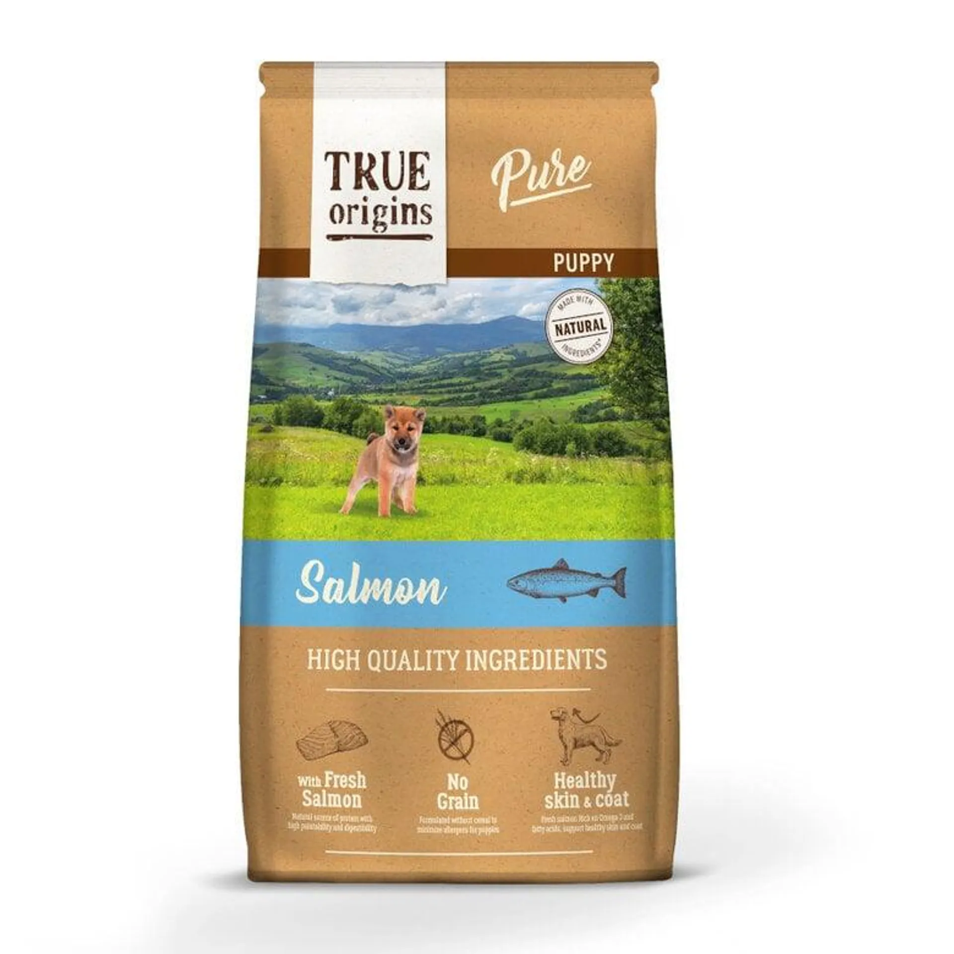 True Origins Puppy Pure Salmão ração para cachorros