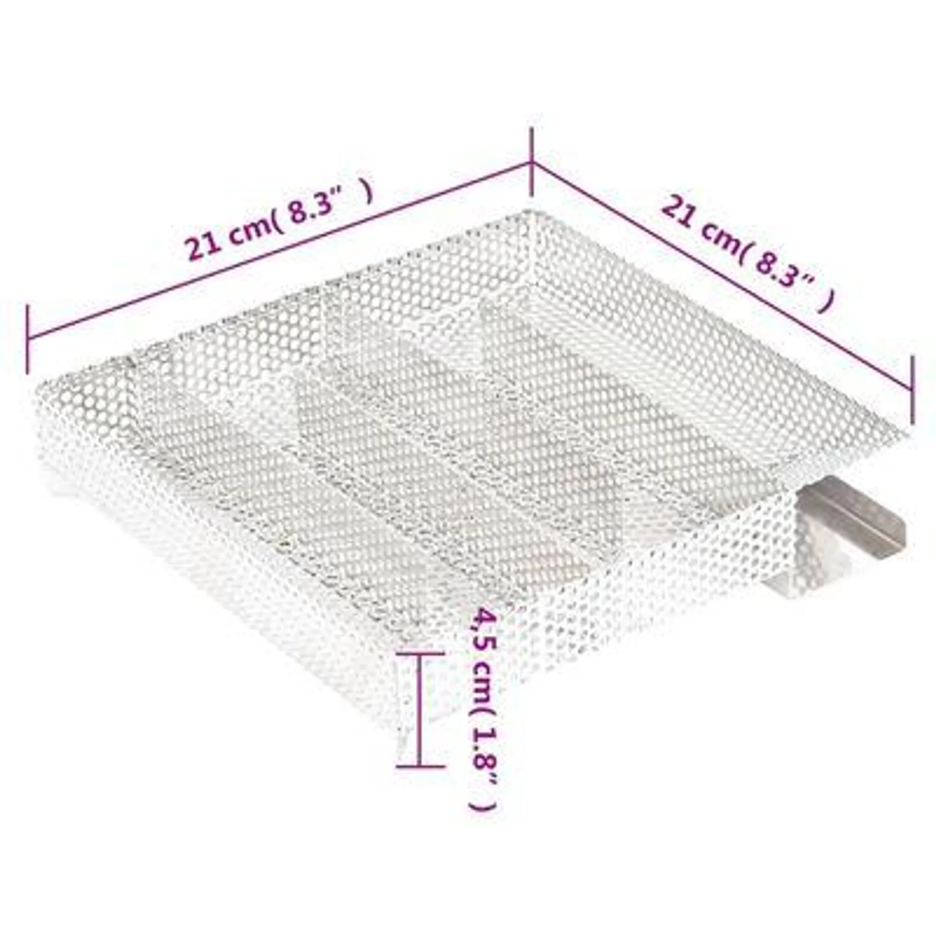 vidaXL Defumador p/ churrasqueira c/ gerador fumo frio aço galvanizado