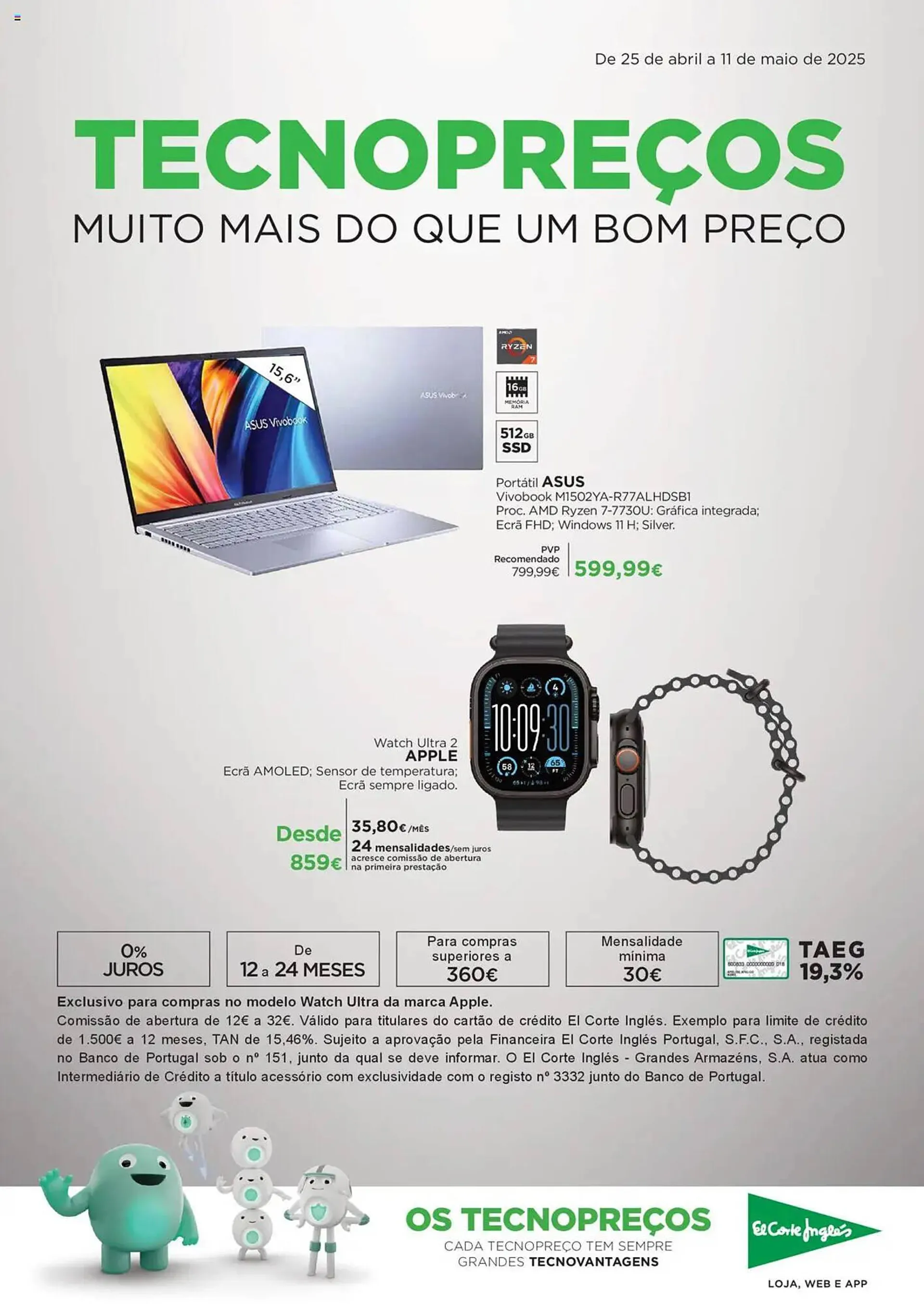 Folheto Folheto El Corte Inglés de 25 de abril até 11 de maio 2025 - Pagina 1
