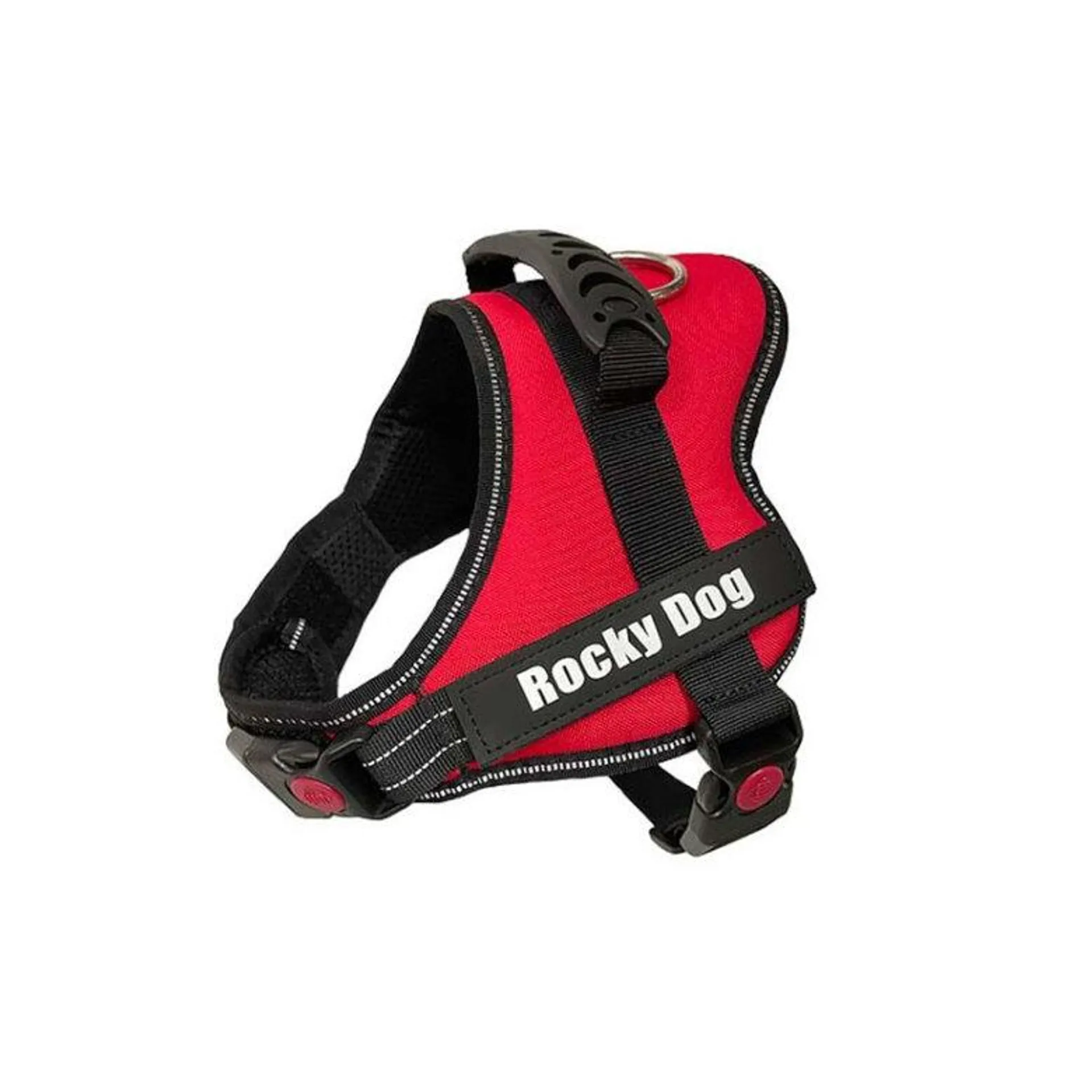 Outech Rocky Peitoral ergonómico vermelho para cães