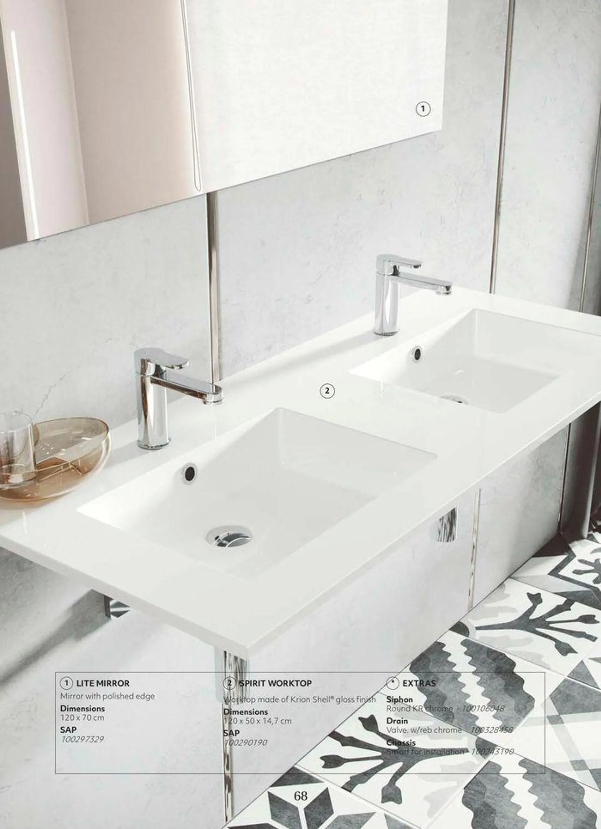 Folheto Worktops Magazine | Krion  de 22 de abril até 31 de dezembro 2024 - Pagina 68