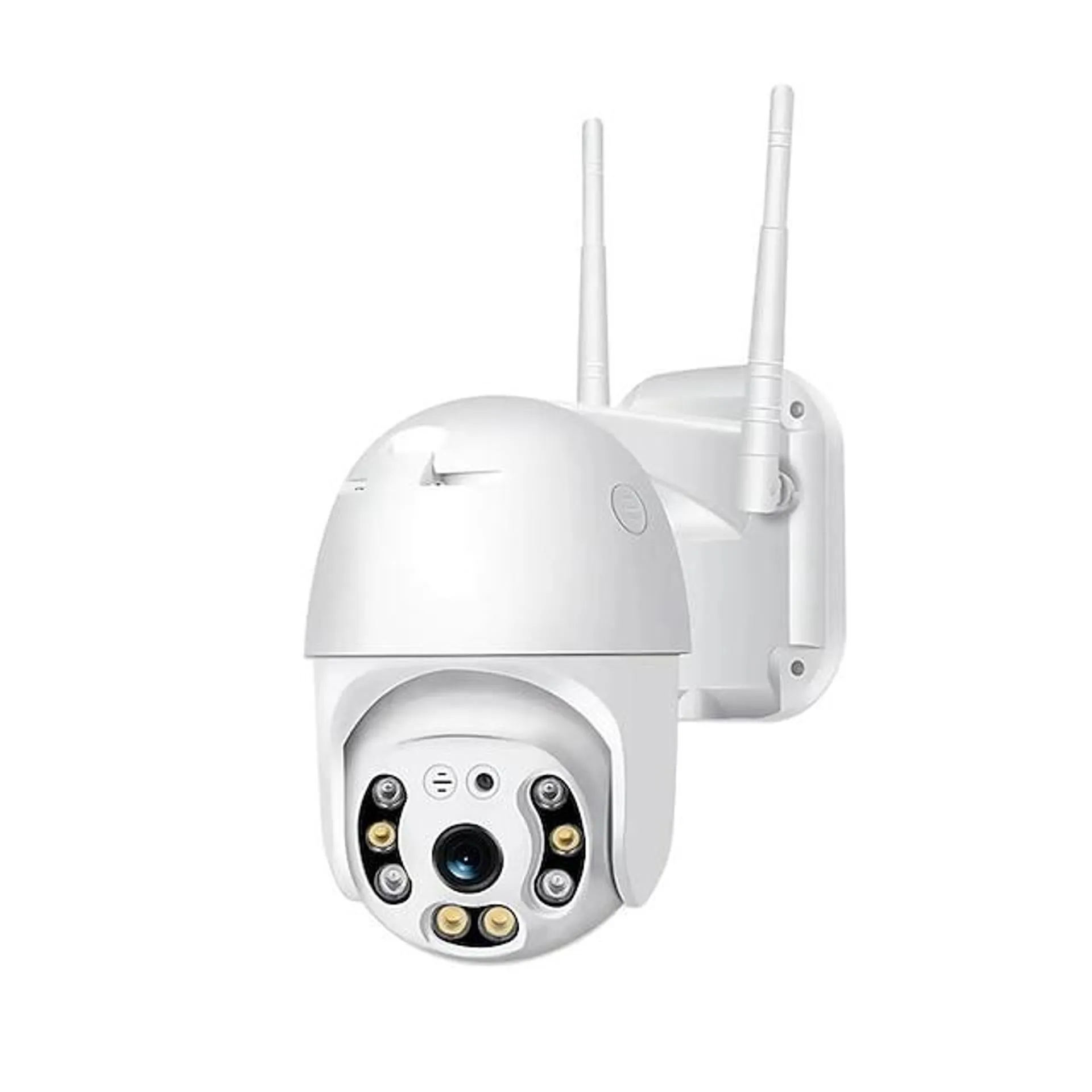 IP-camera 1080P (1920×1080) Dome Draadloos Bewegingsdetectie Externe toegang Waterbestendig Binnen Buiten Appartement Ondersteuning 128 GB