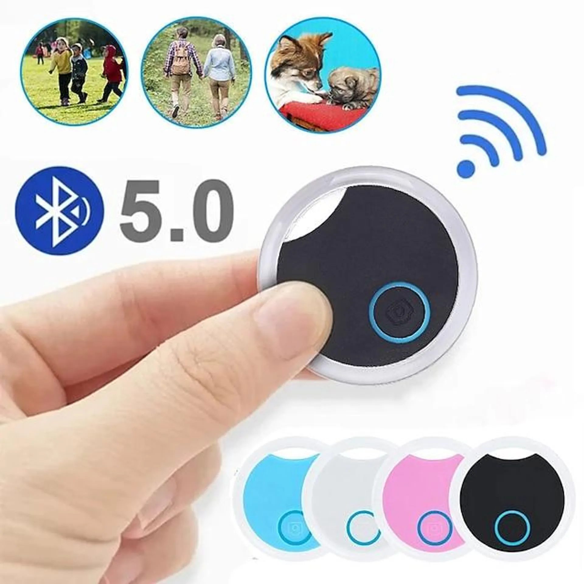 smart wireless bluetooth key anti lost finder tracker two-way alarm anti-verlies auto alarm bluetooth locator wireless positioning wallet pet key auto accessories