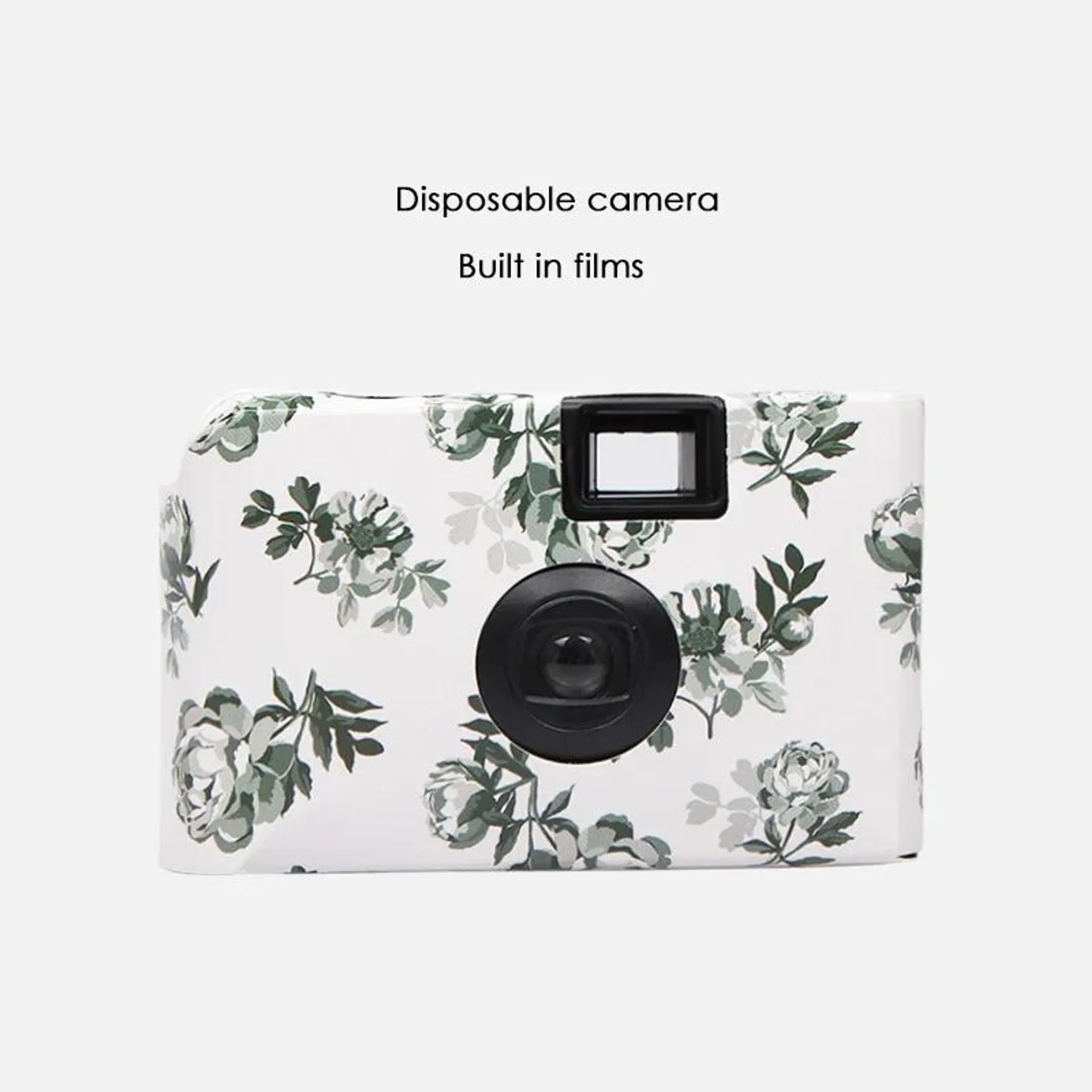 Non-flash Disposable Camera with 12exp Color Film, Single Use Film Camera with 12 sheets Photos, Outdoor Use Disposable Camera