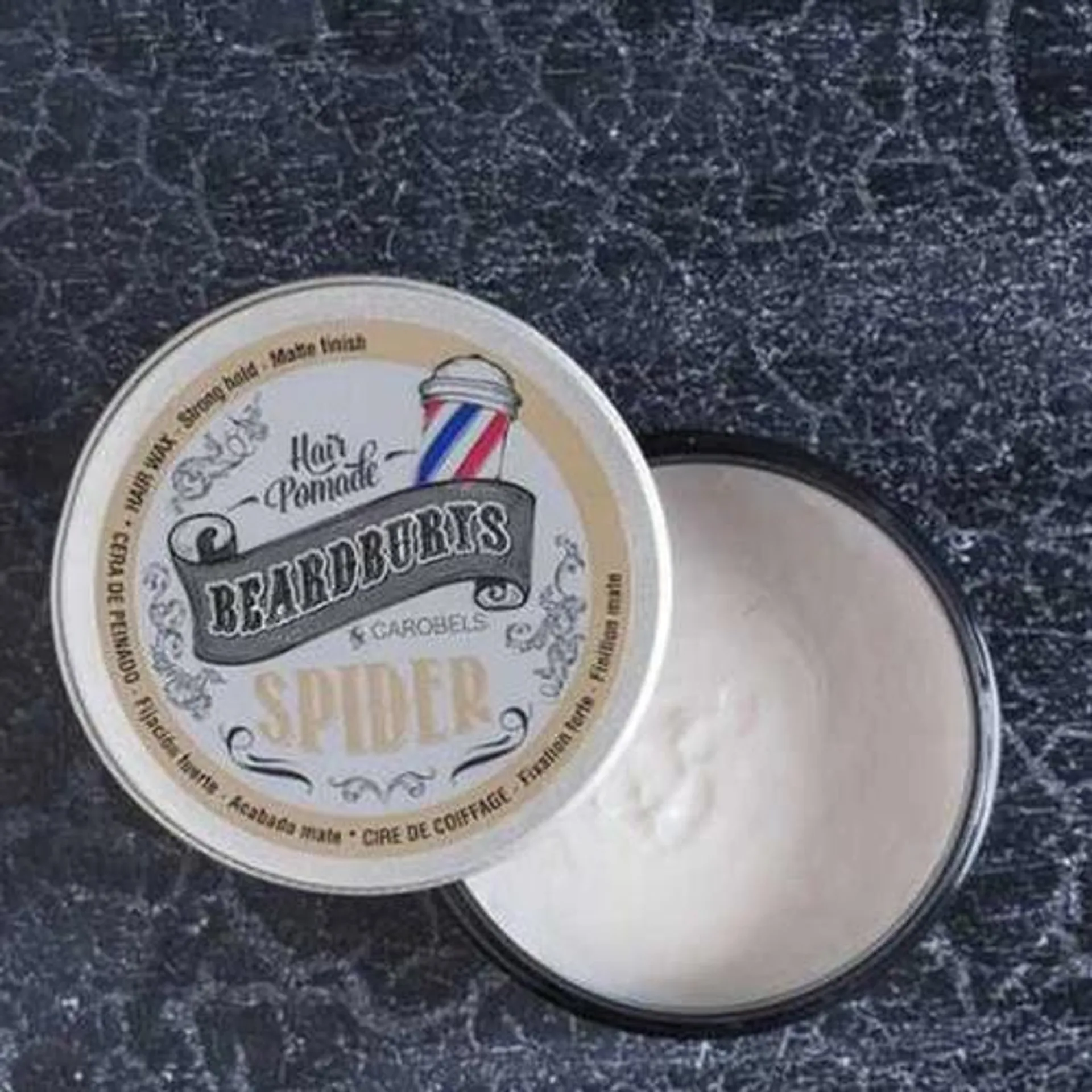 Beardburys Spider Cera Para O Cabelo Acabamento Mate Fixação Média