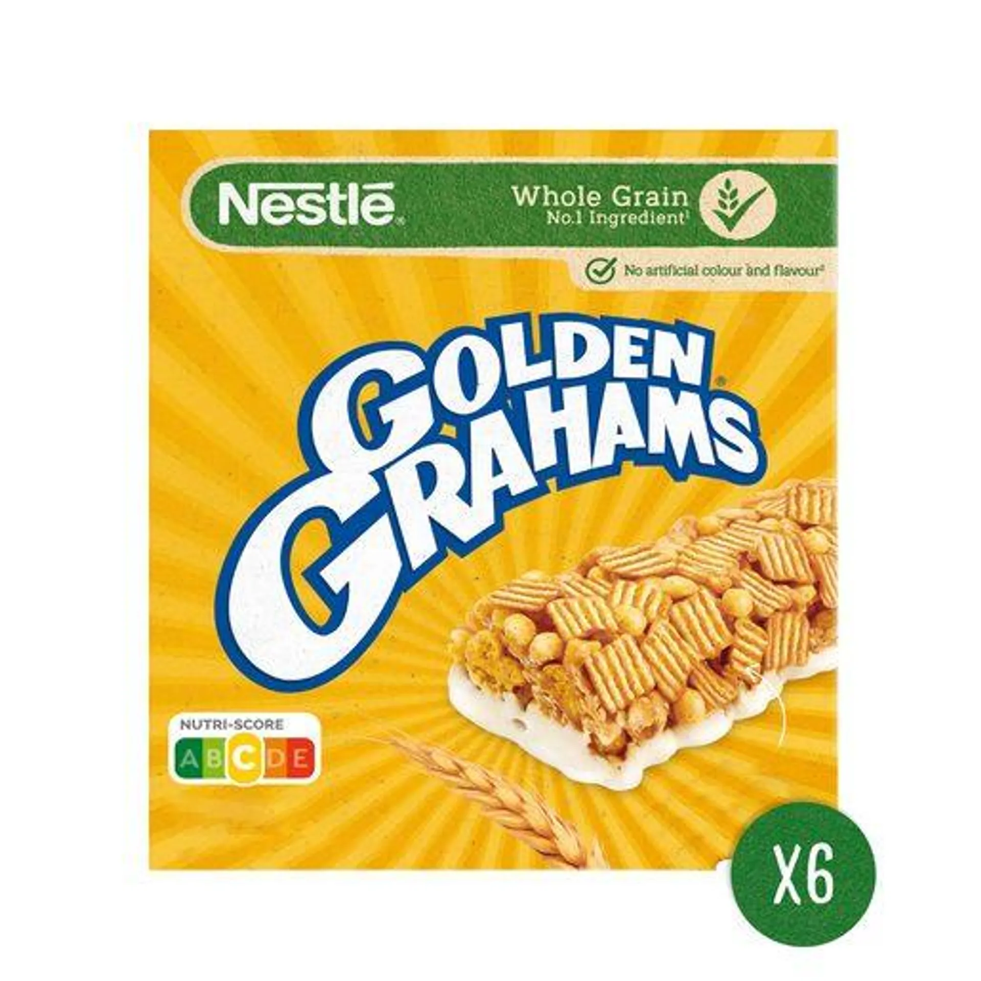 GOLDEN GRAHAMS Barras de Cereais de Trigo Integral com Leite Nestlé 150 g