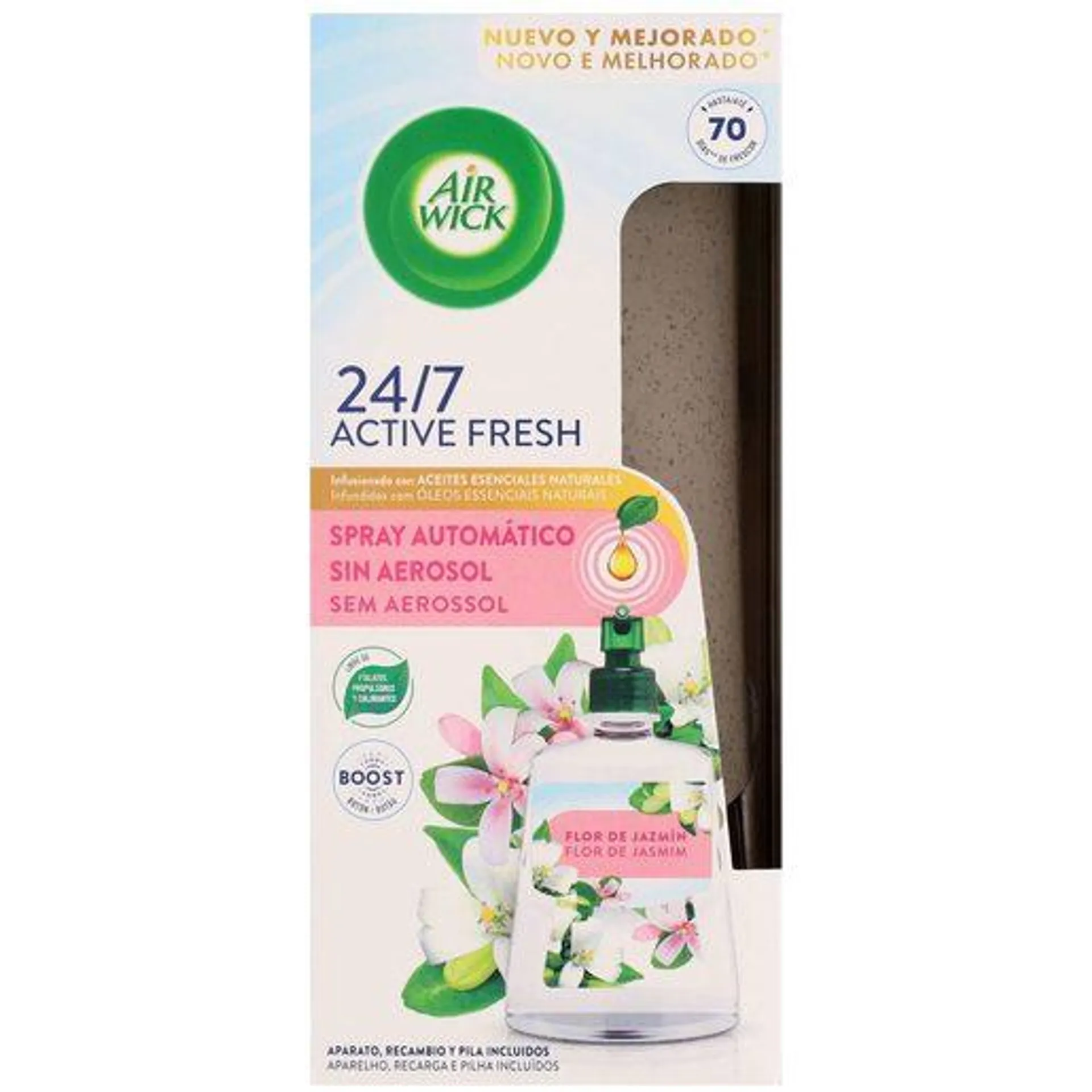 AIR WICK Ambientador Active Fresh com Recarga Flor de Jasmin