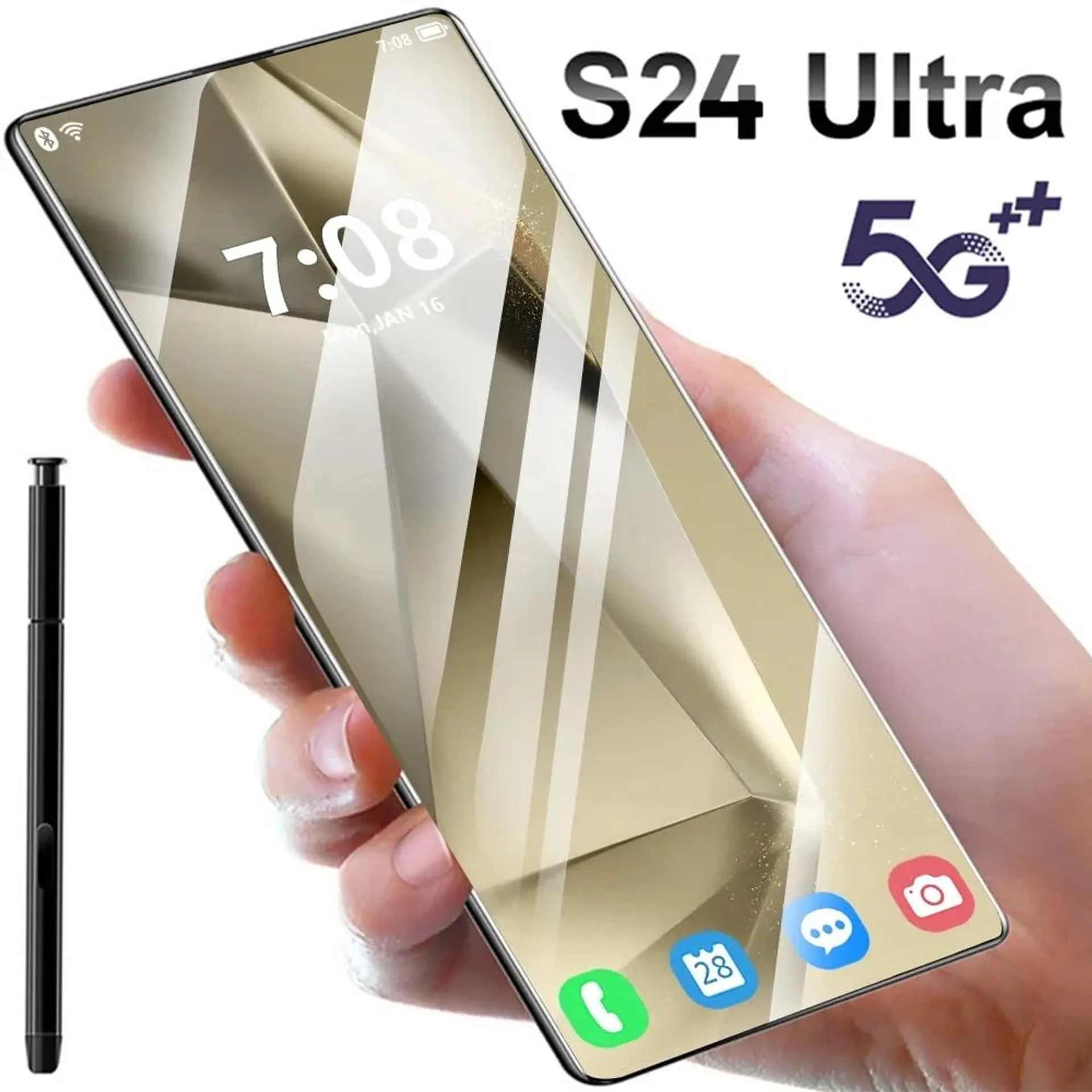 New S24 Ultra 5G Smartphone Original 7.0inch Global Celular Unlocked Phones 16G+1TB 4G Dual SIM Mobile Phones 72MP HD Cell Phone