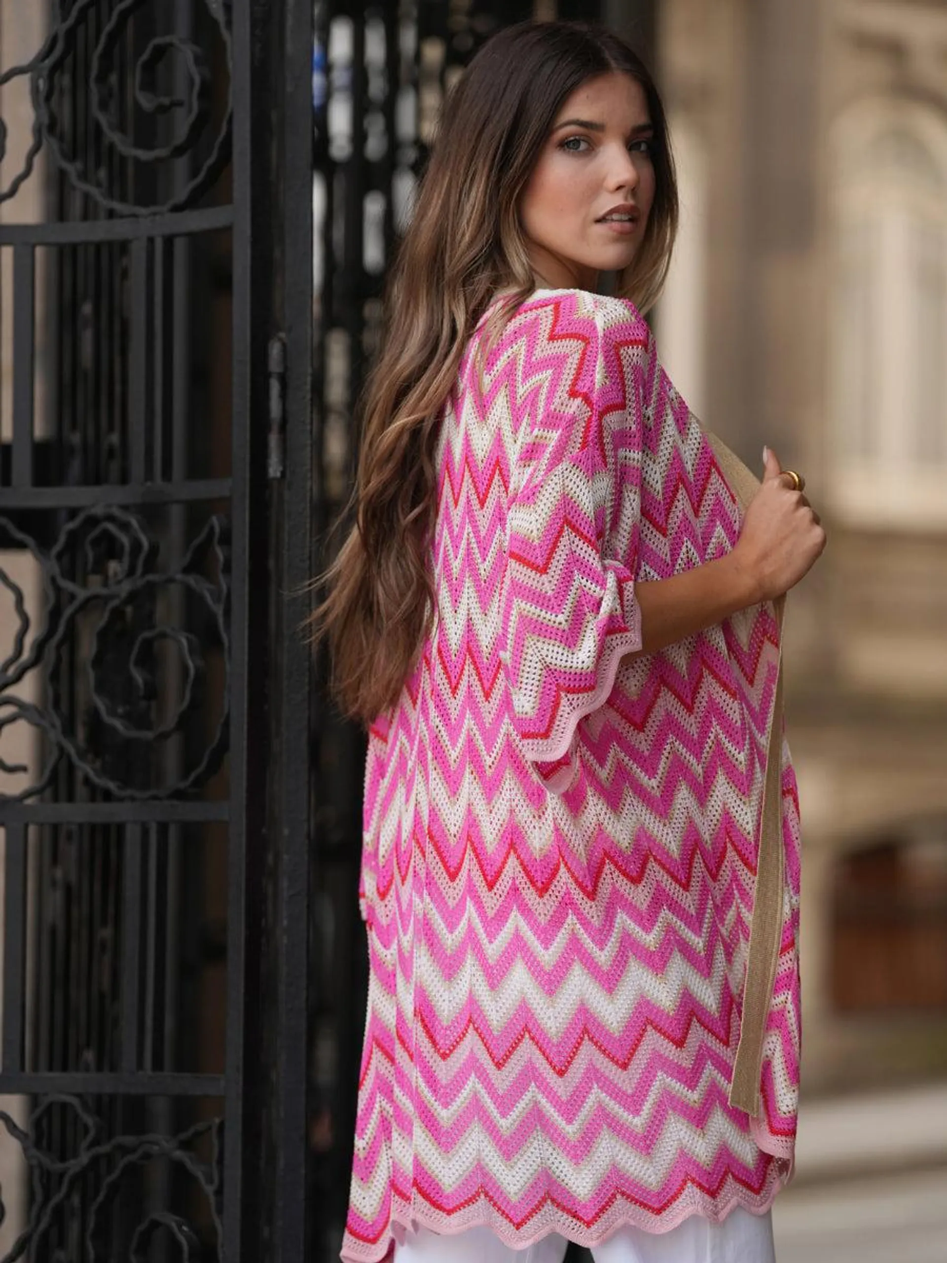 Kimono Boho Zig Zag glow