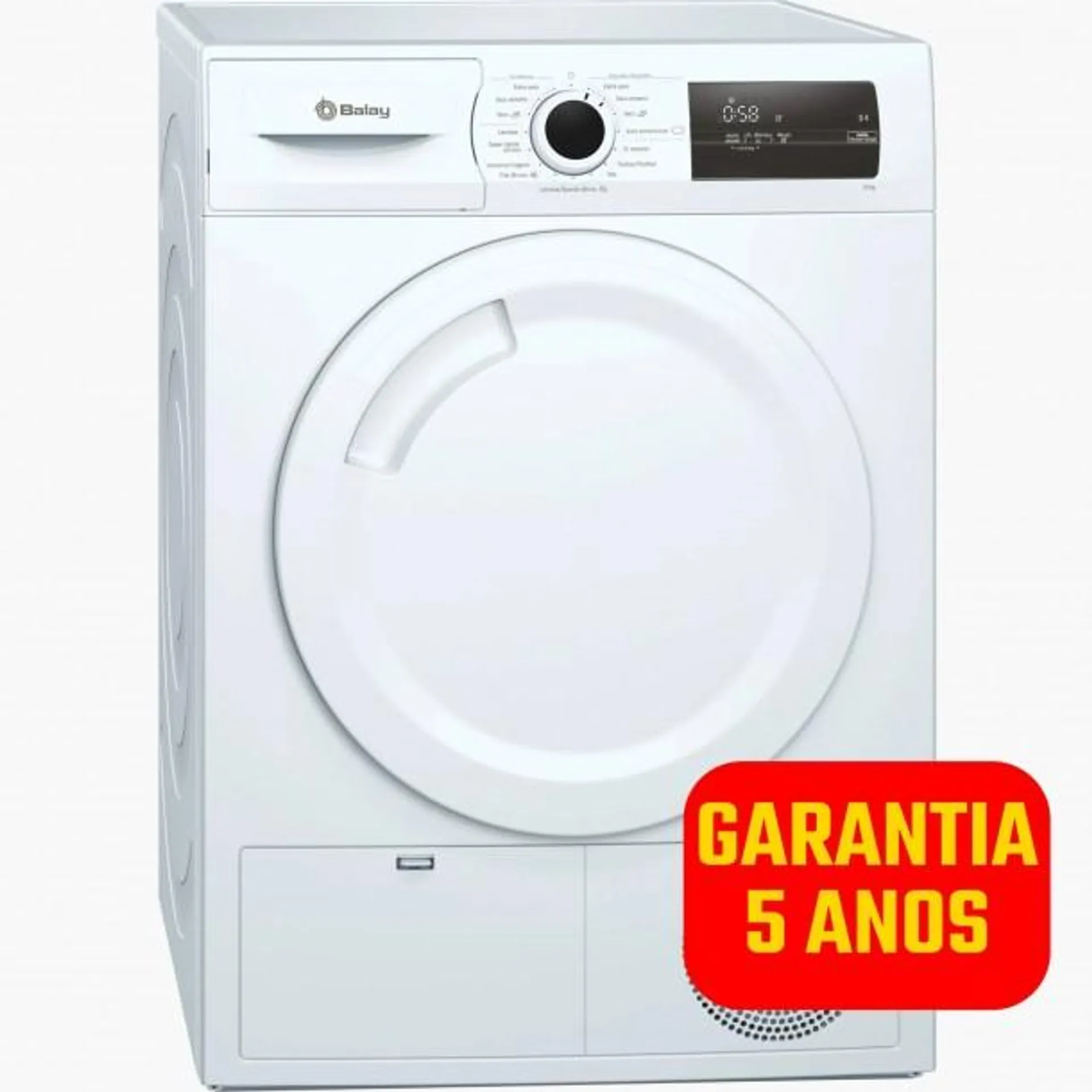 Máquina de Secar Roupa BALAY 3SB287B - 8Kg - Bomba de Calor