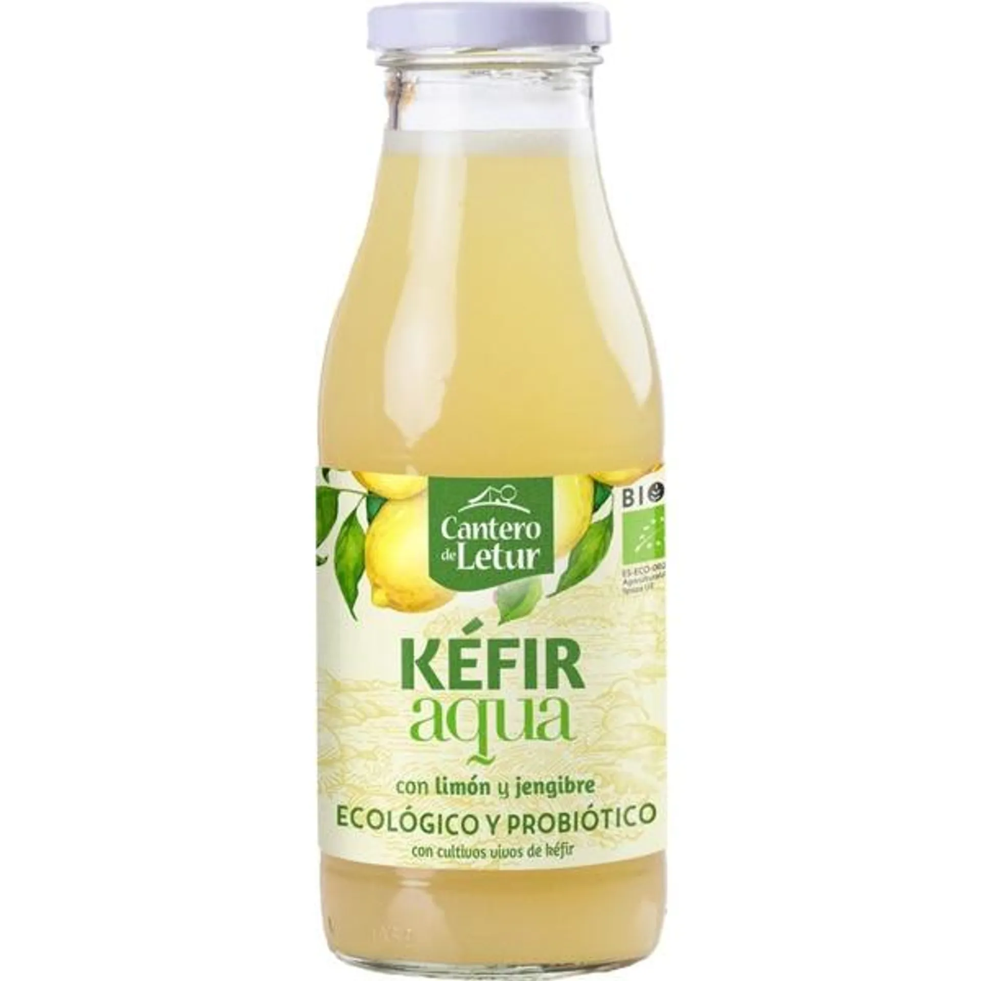 Kefir Bio Aqua Limão e Gengibre embalagem 500 g Cantero de Letur