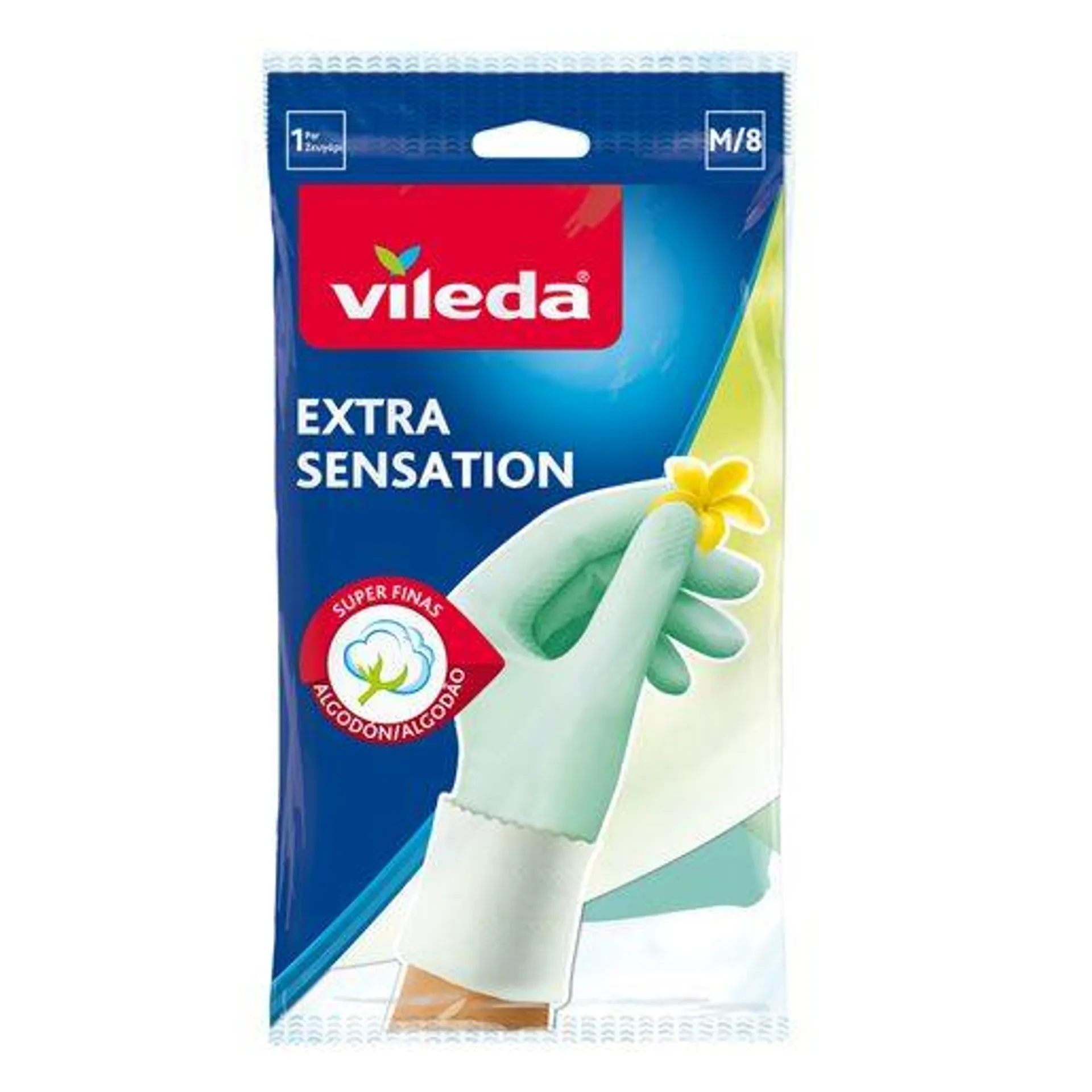 VILEDA Luvas Extra Sensation Tamanho M/L 1 un