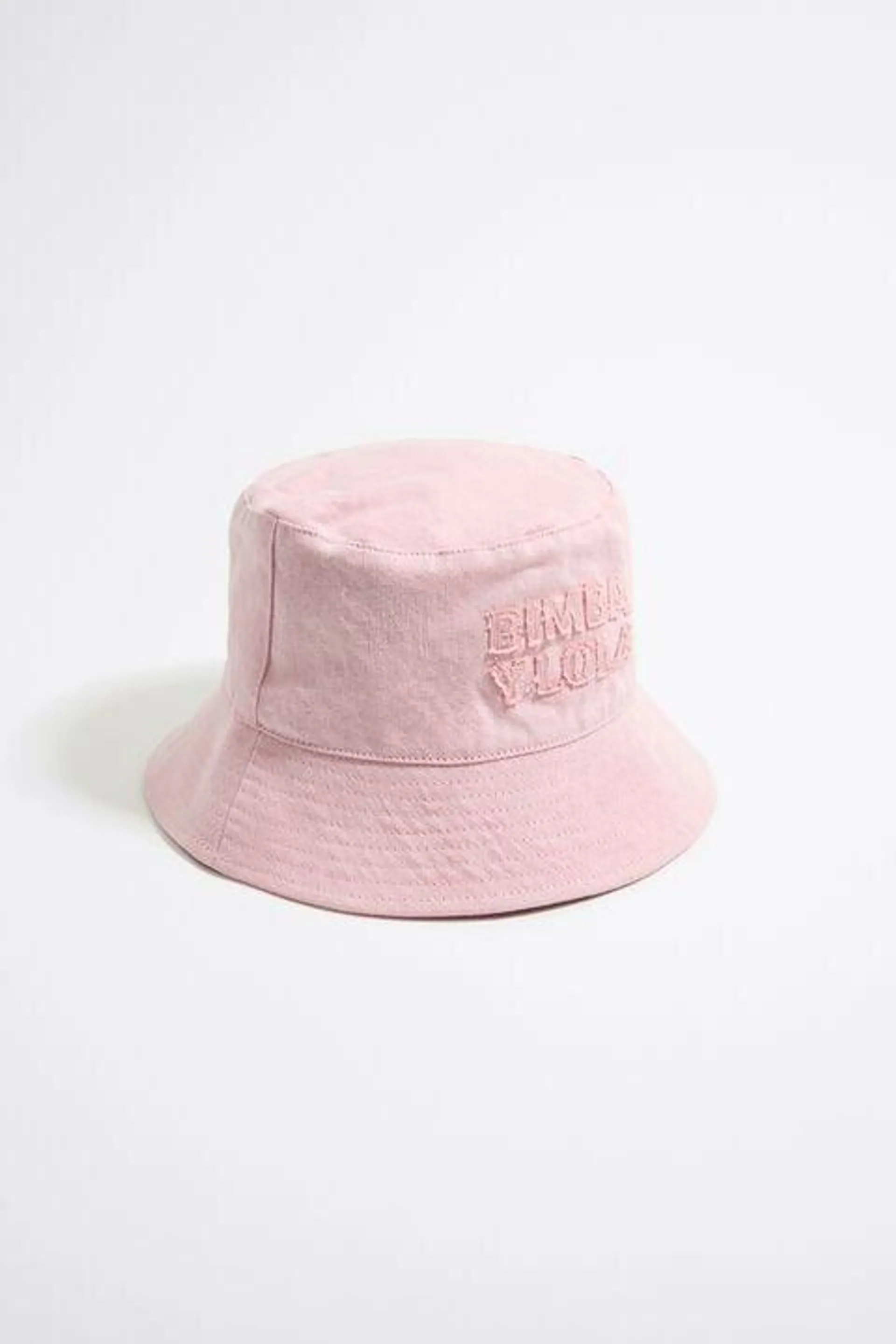 Chapéu bucket algodão rosa