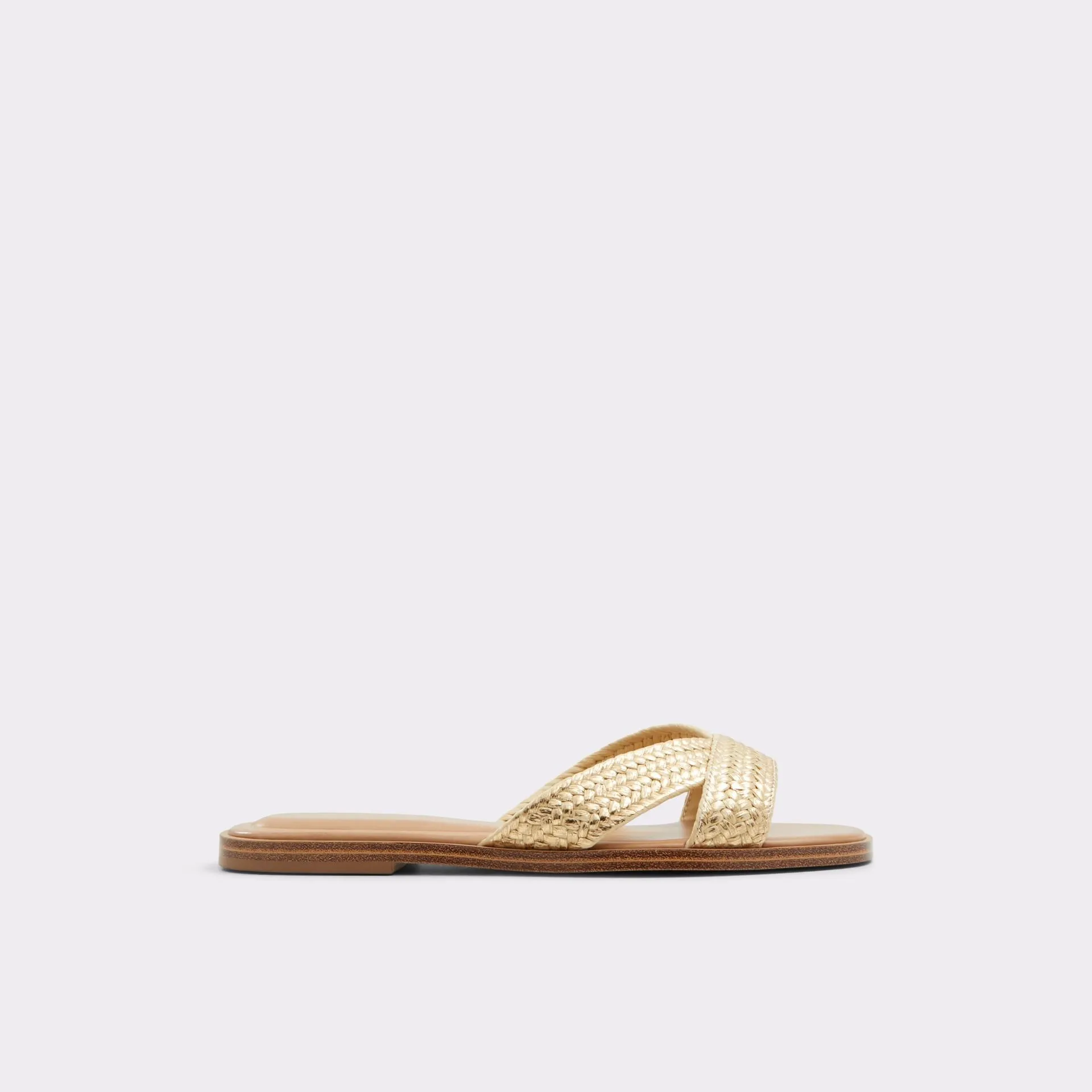 Sandálias rasas em dourado - CARIA