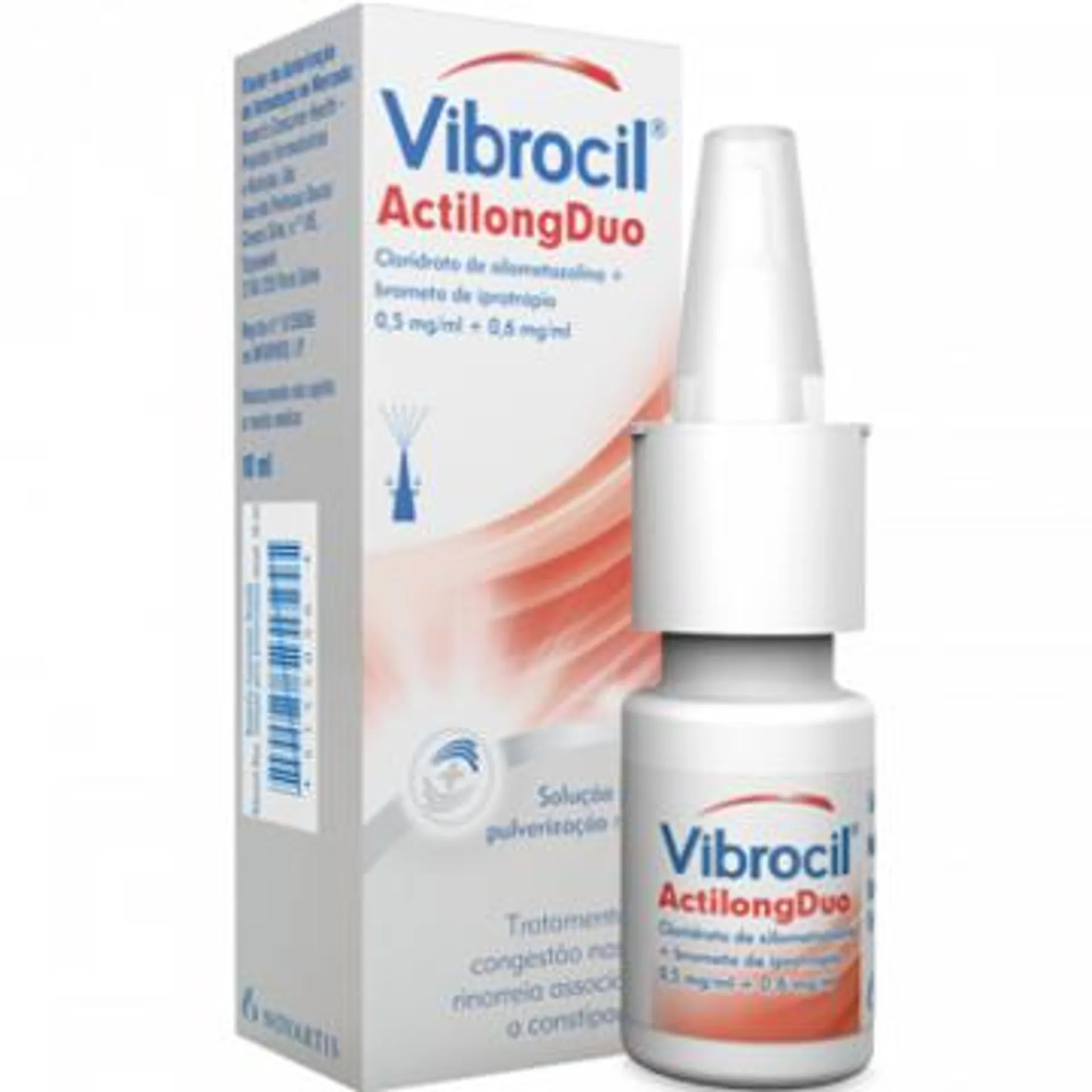 Vibrocil ActilongDuo (10mL), 0,6 + 0,5 mg/mL x 1 sol pulv nasal