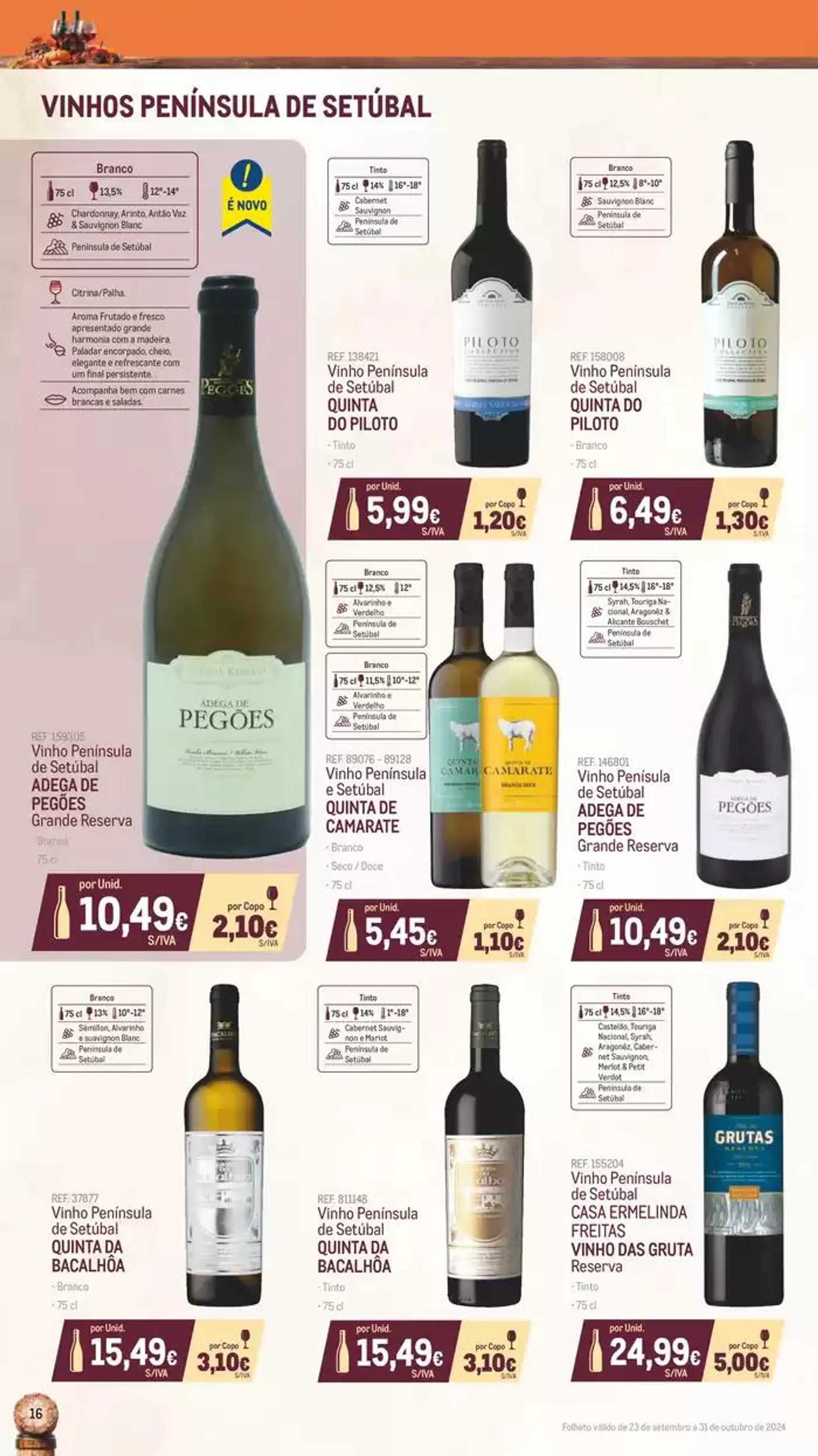 Folheto Catálogo de Vinhos, Queijos e Enchidos de 8 de outubro até 31 de outubro 2024 - Pagina 16