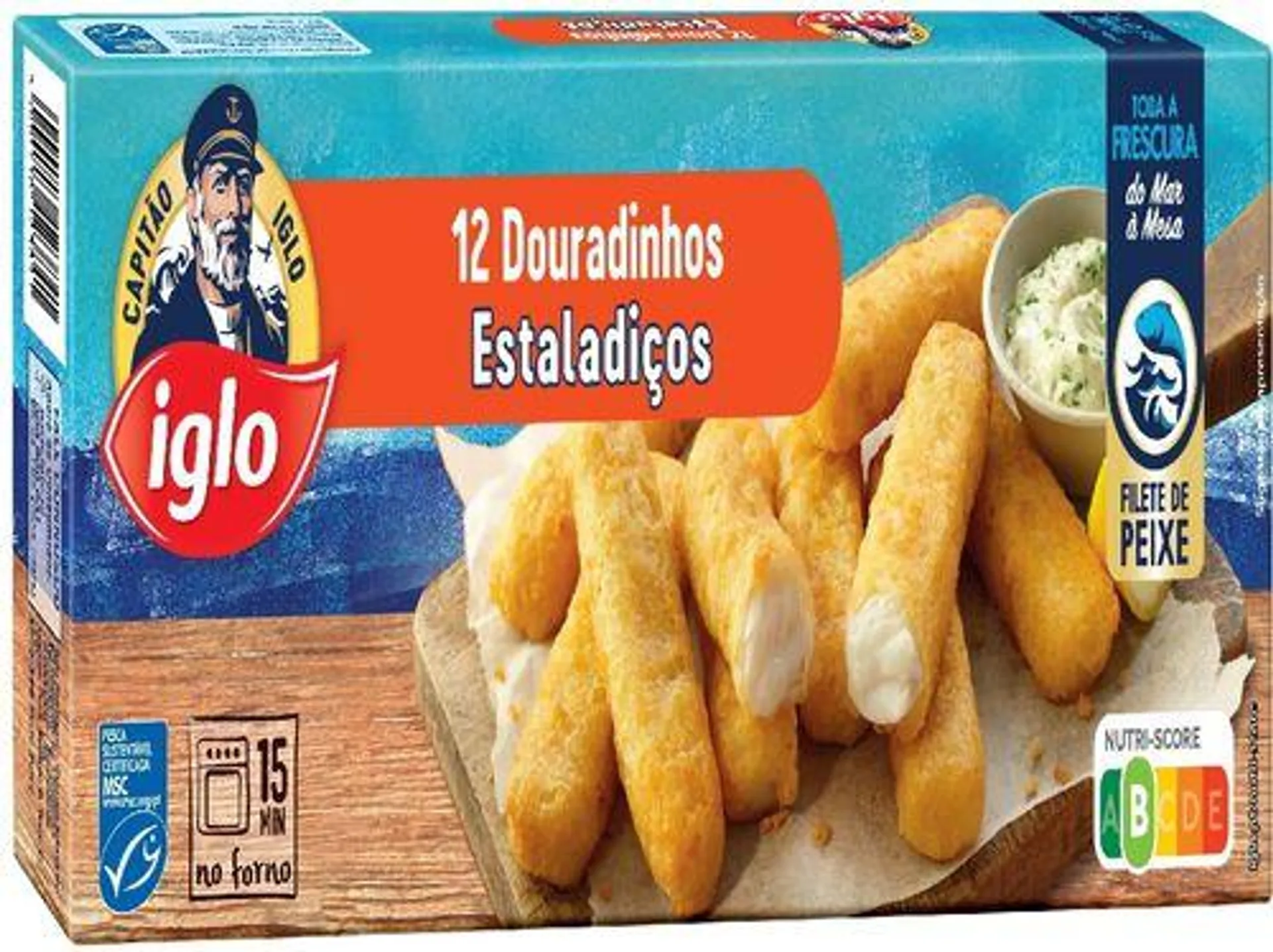 douradinhos iglo peixe estaladiços 12un 336g