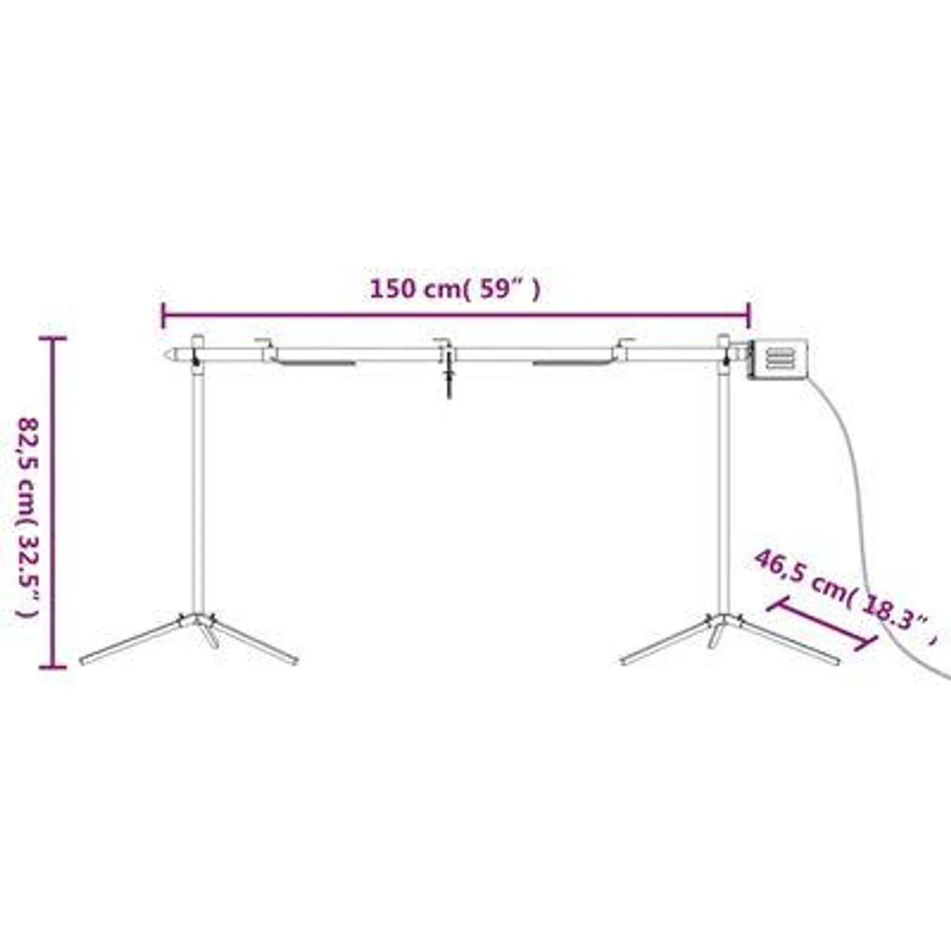 vidaXL Grelhador automático com motor 150x46,5x82,5 cm aço inoxidável