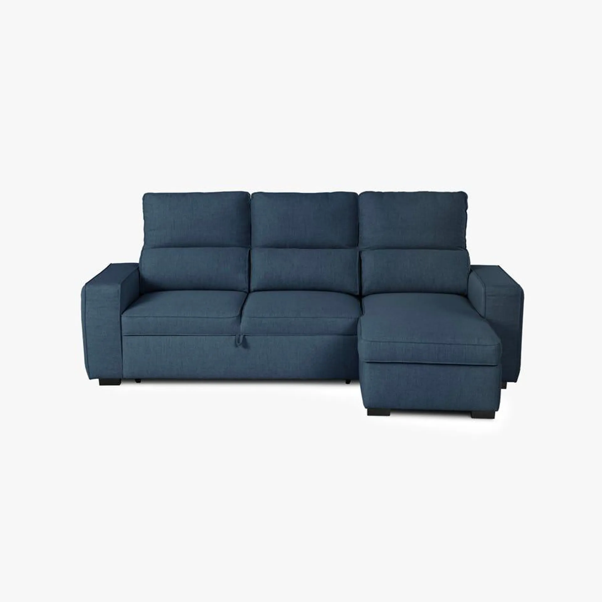 Sofá chaise longue c/cama azul SANDLER