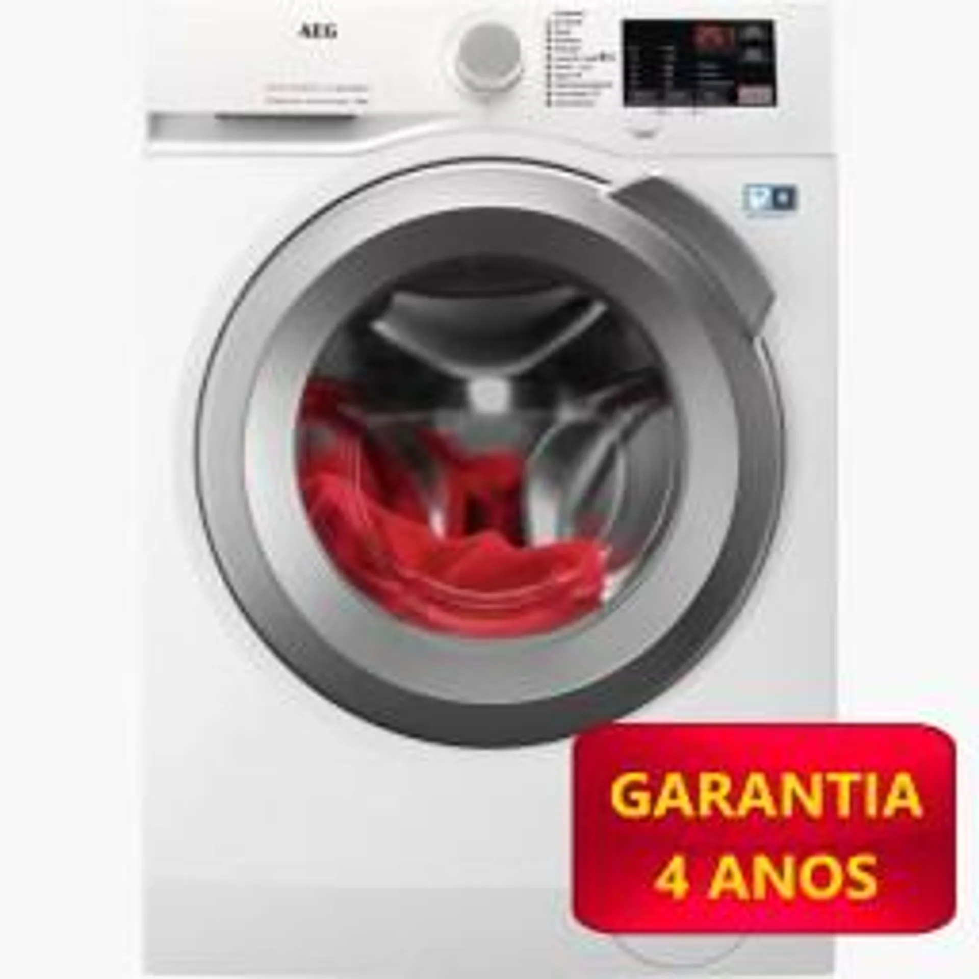 Máquina Lavar Roupa AEG LFA6I8275A - 8 Kg - 1200 Rpm