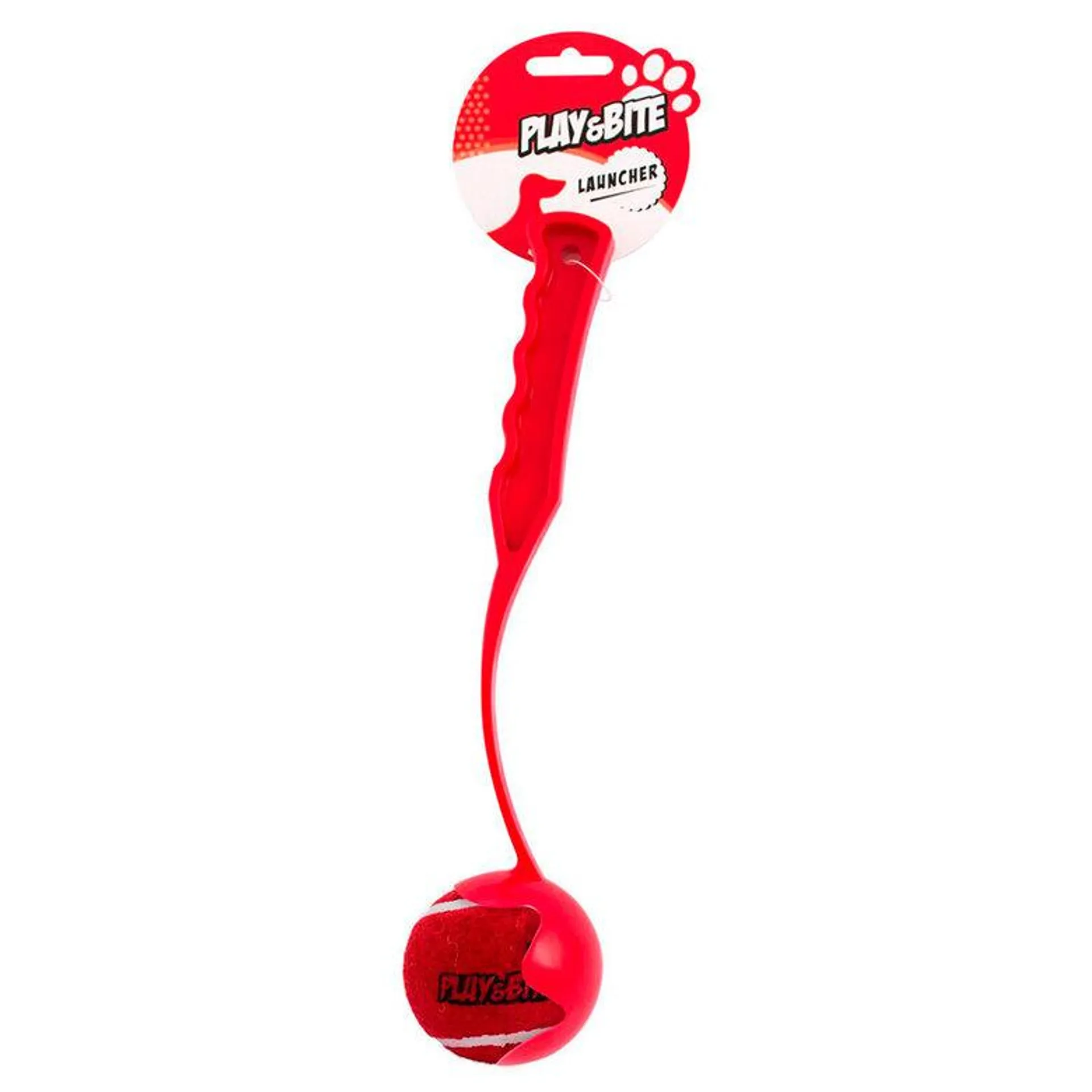 Play&Bite Lançador de Bola Vermelho para cães